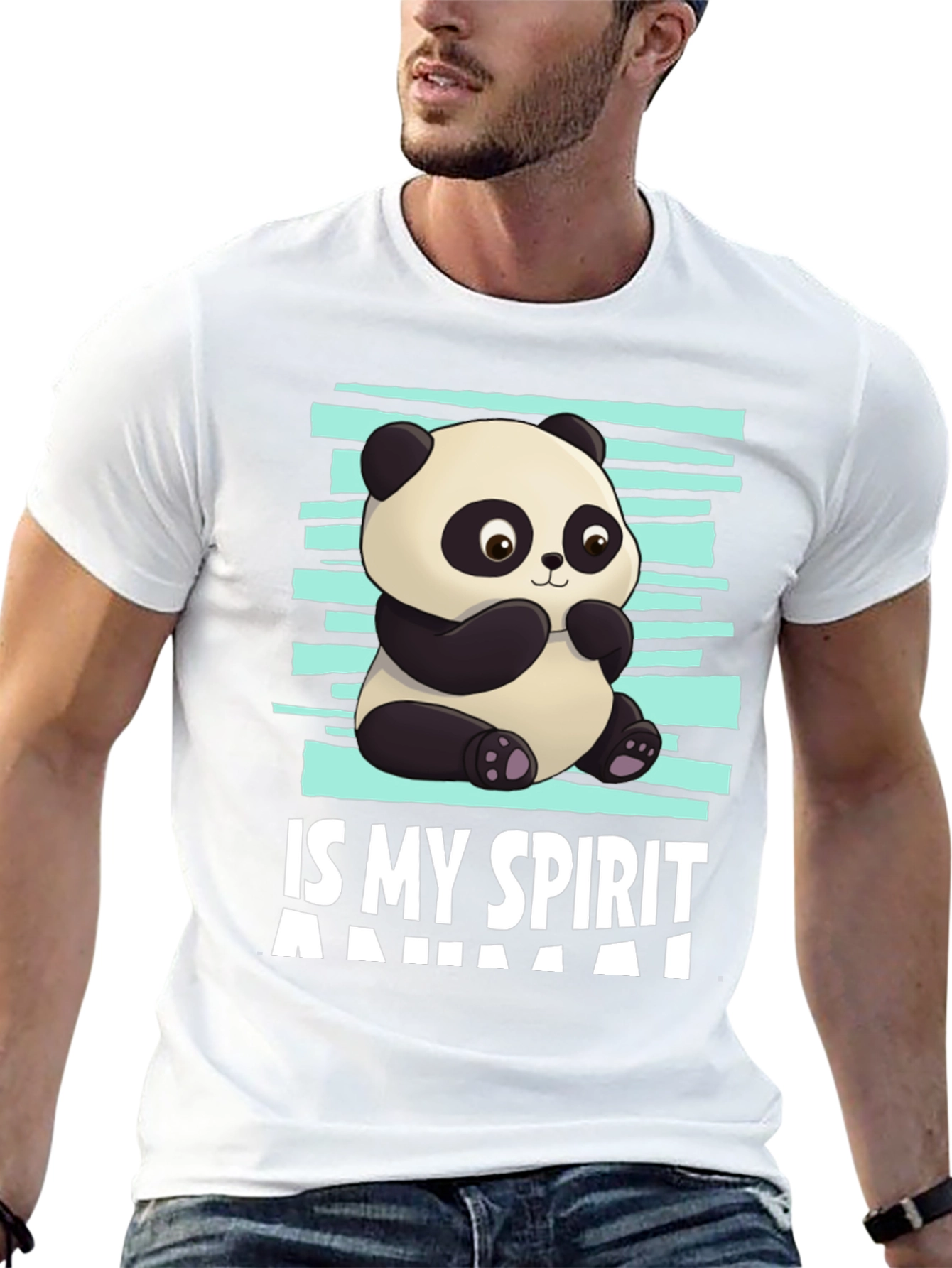 Panda Spirit Animal Graphic T-Shirt