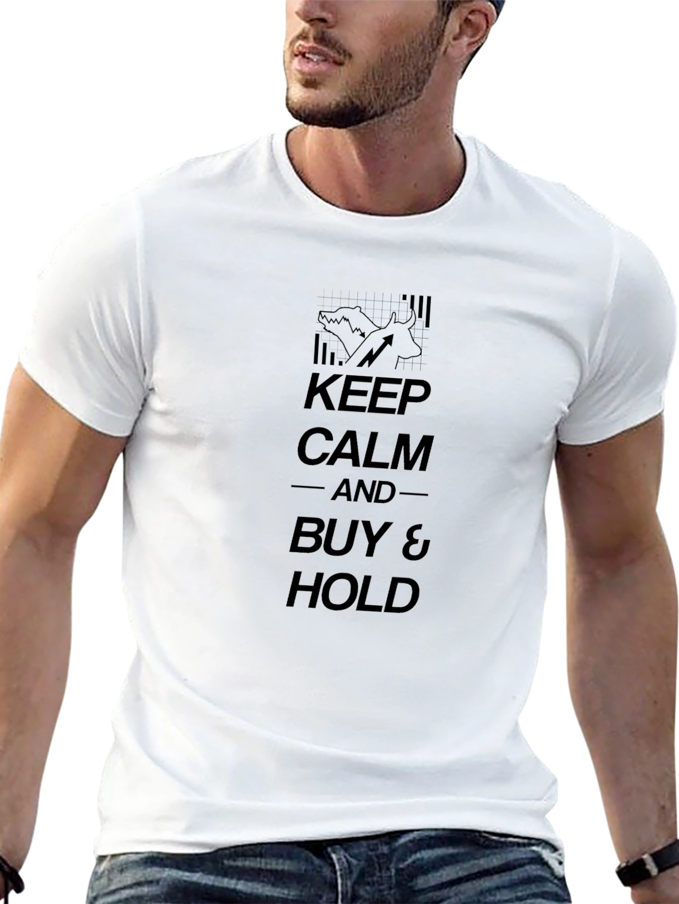 Keep Calm & Buy and Hold Black T-Shirt
