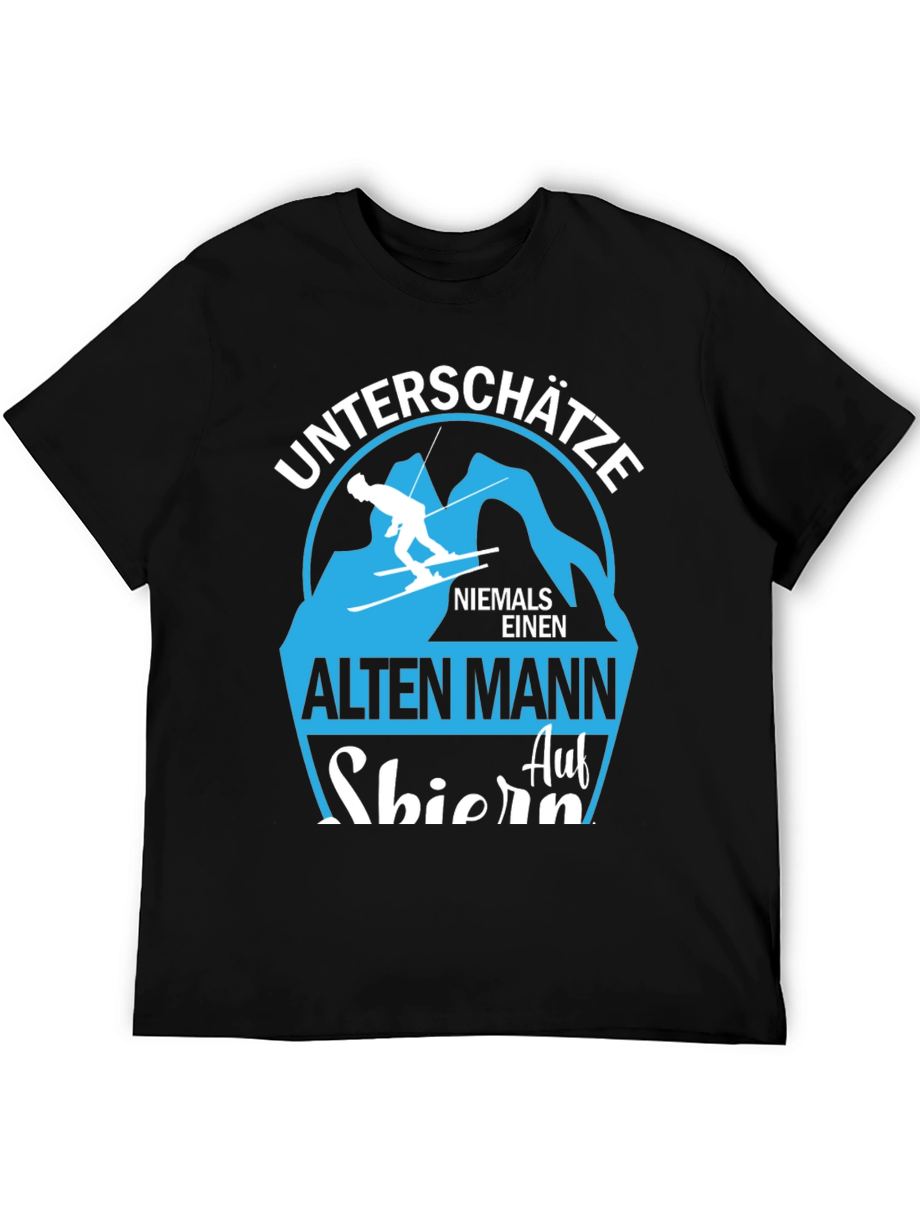 Skiing Old Man T-Shirt - Never Underestimate!