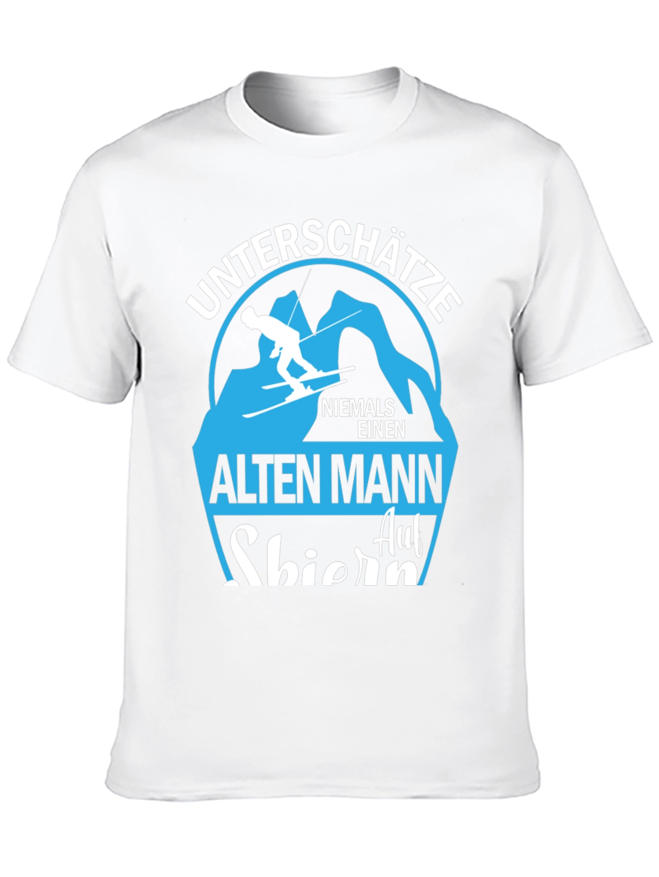 Skiing Old Man T-Shirt - Never Underestimate!