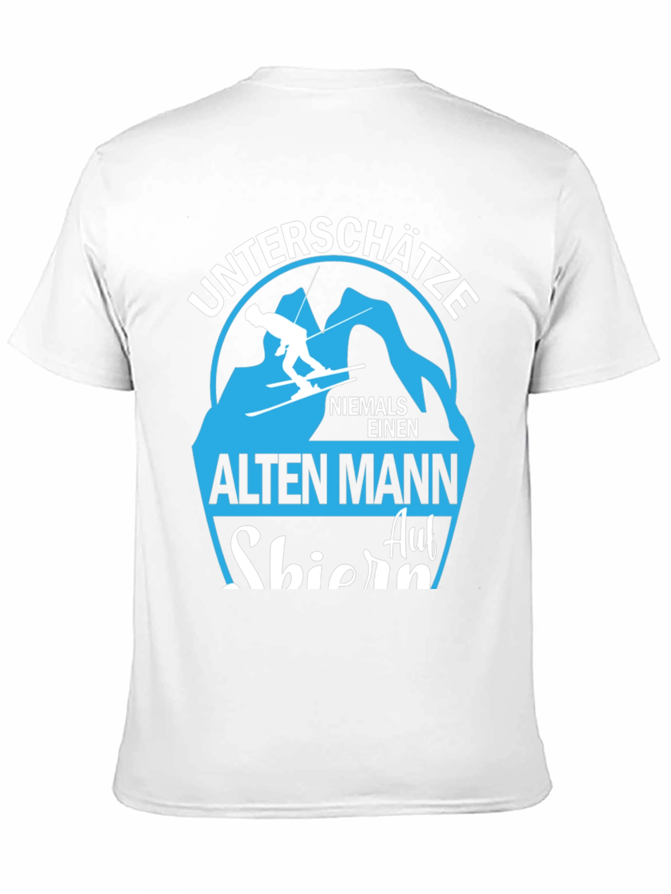 Skiing Old Man T-Shirt - Never Underestimate!