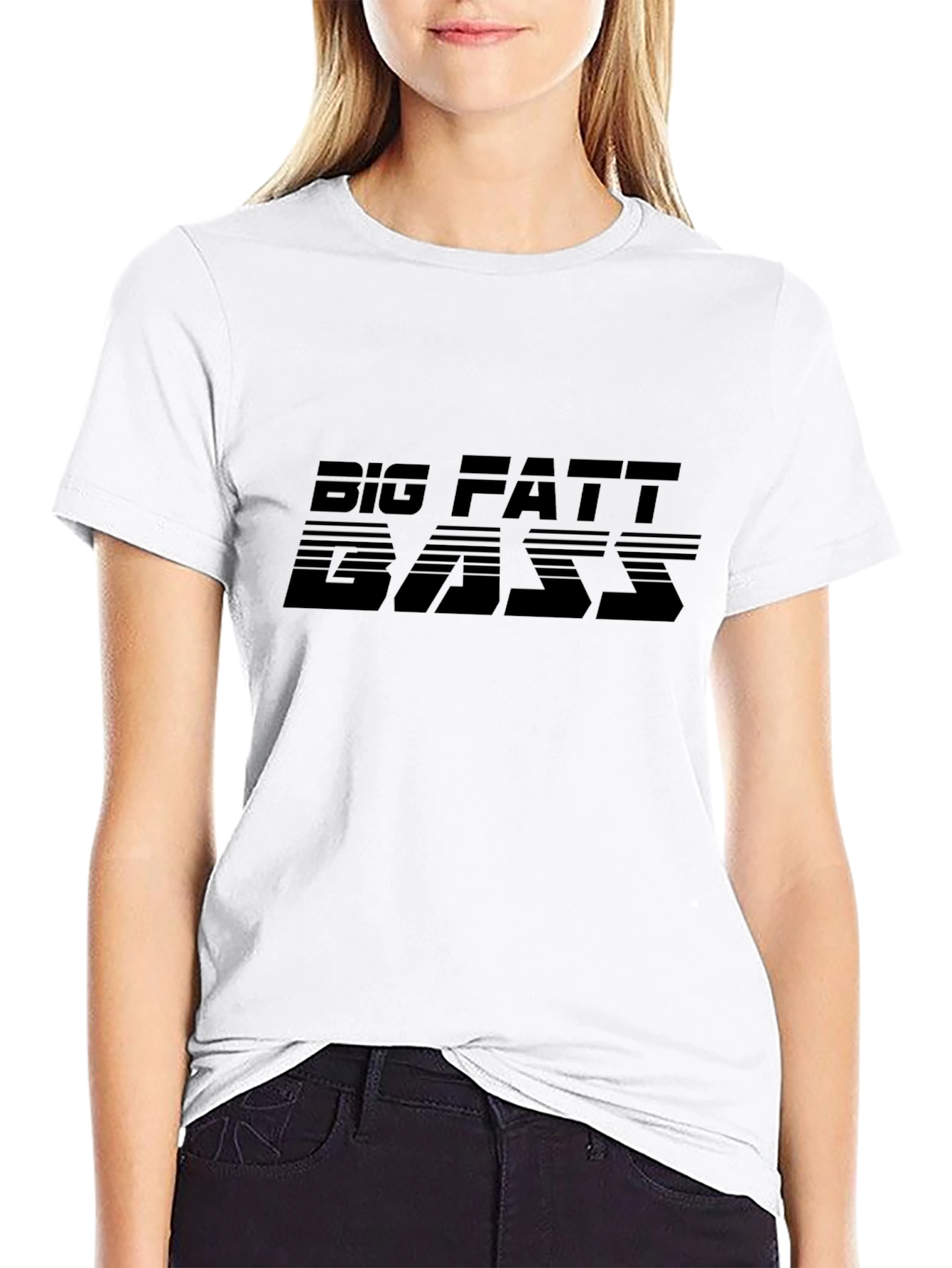 Big Fatt Bass T-Shirt - Classic Fit Black Tee