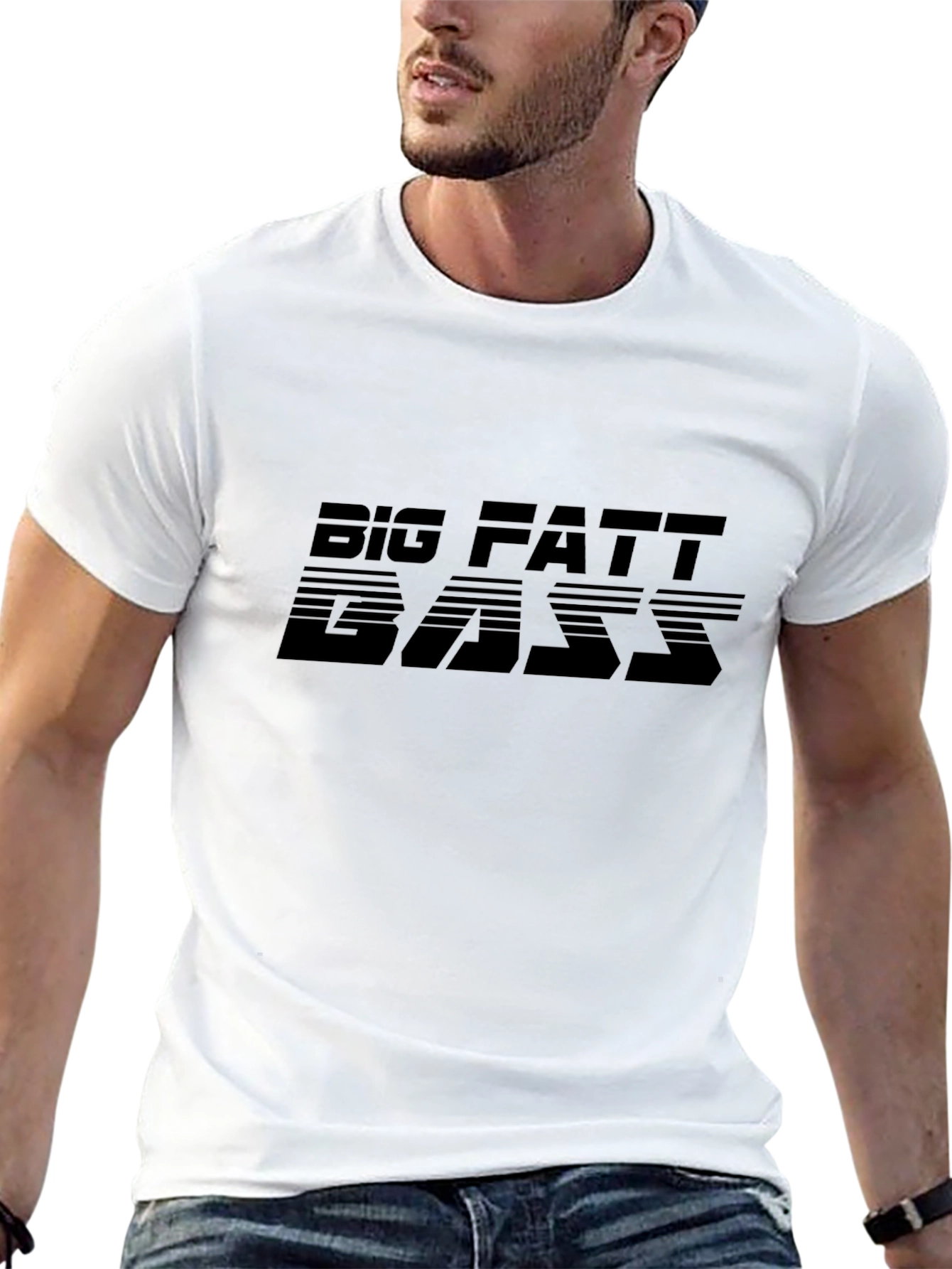 Big Fatt Bass T-Shirt - Classic Fit Black Tee