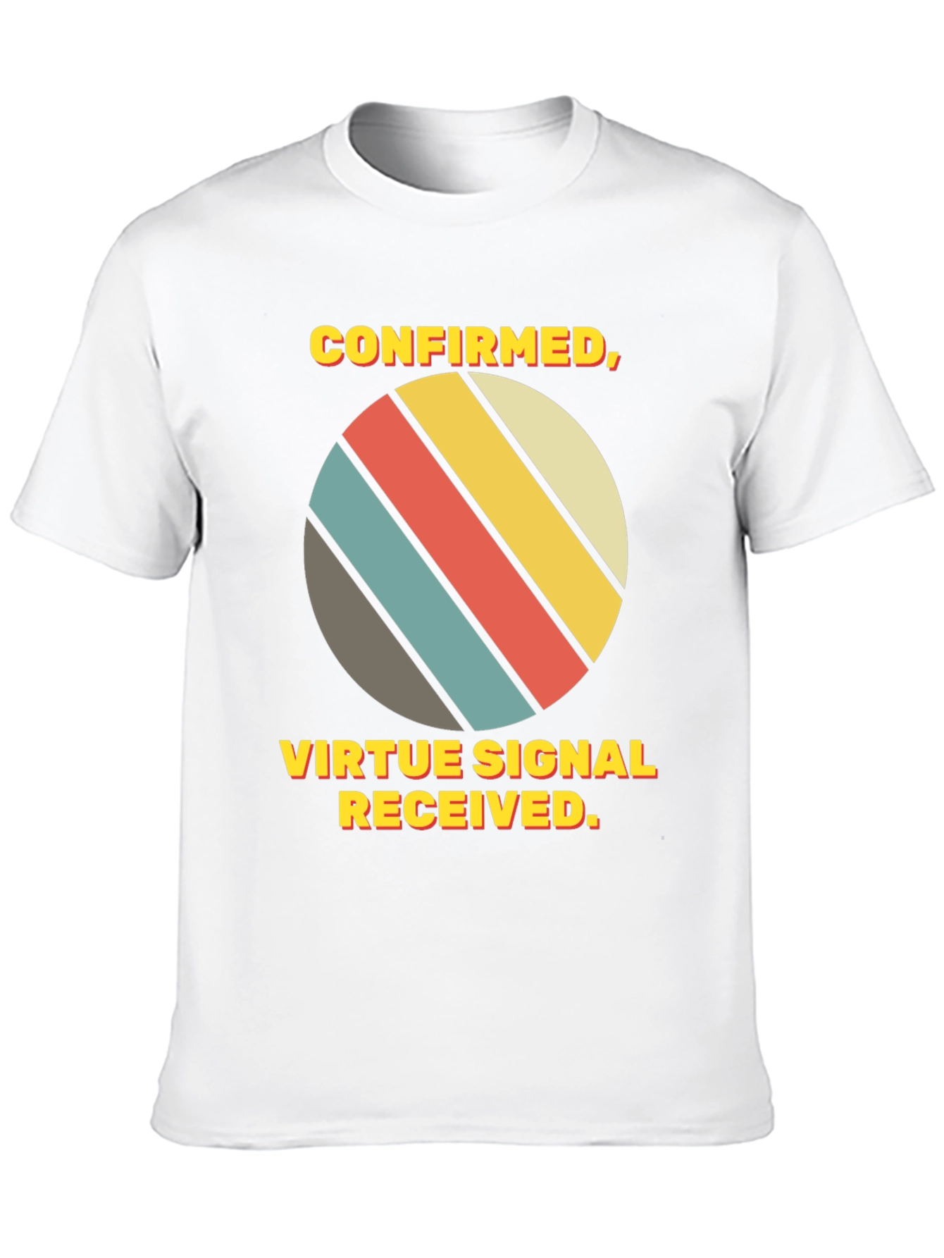 Virtue Signal Received T-Shirt - Retro Style