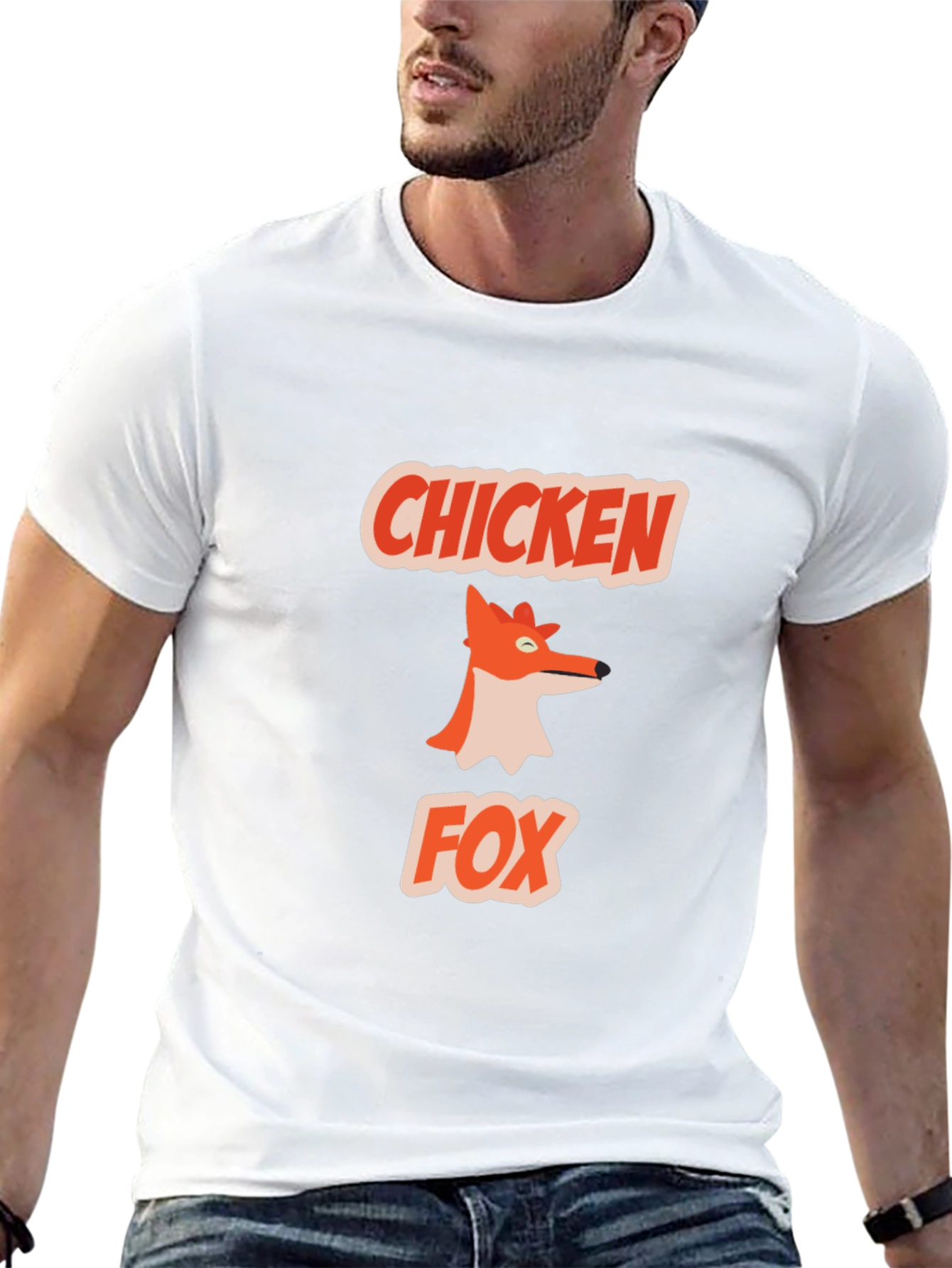 Chicken Fox Graphic Tee - Quirky & Fun Design