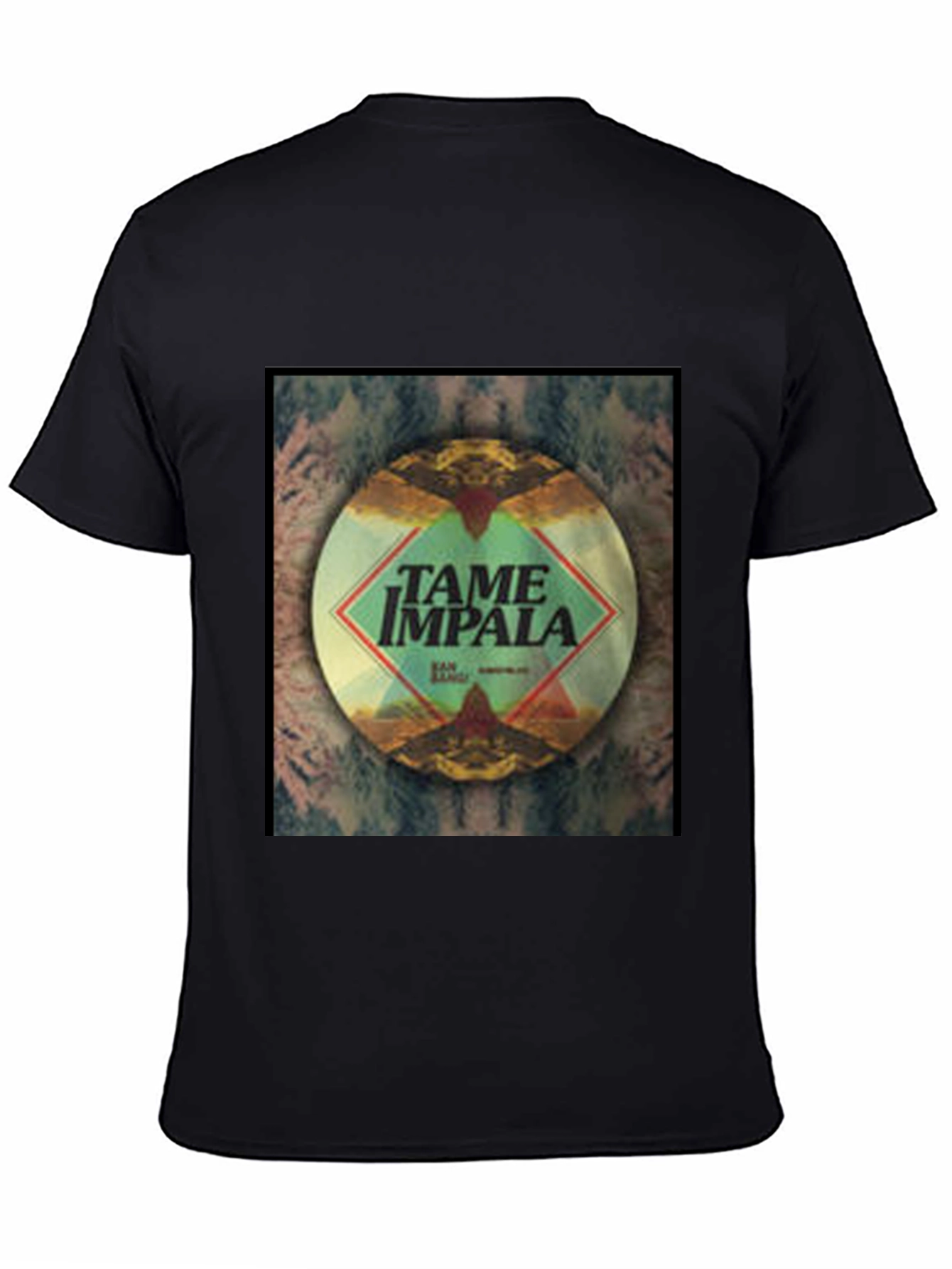 Tame Impala Black Cotton Graphic Tee