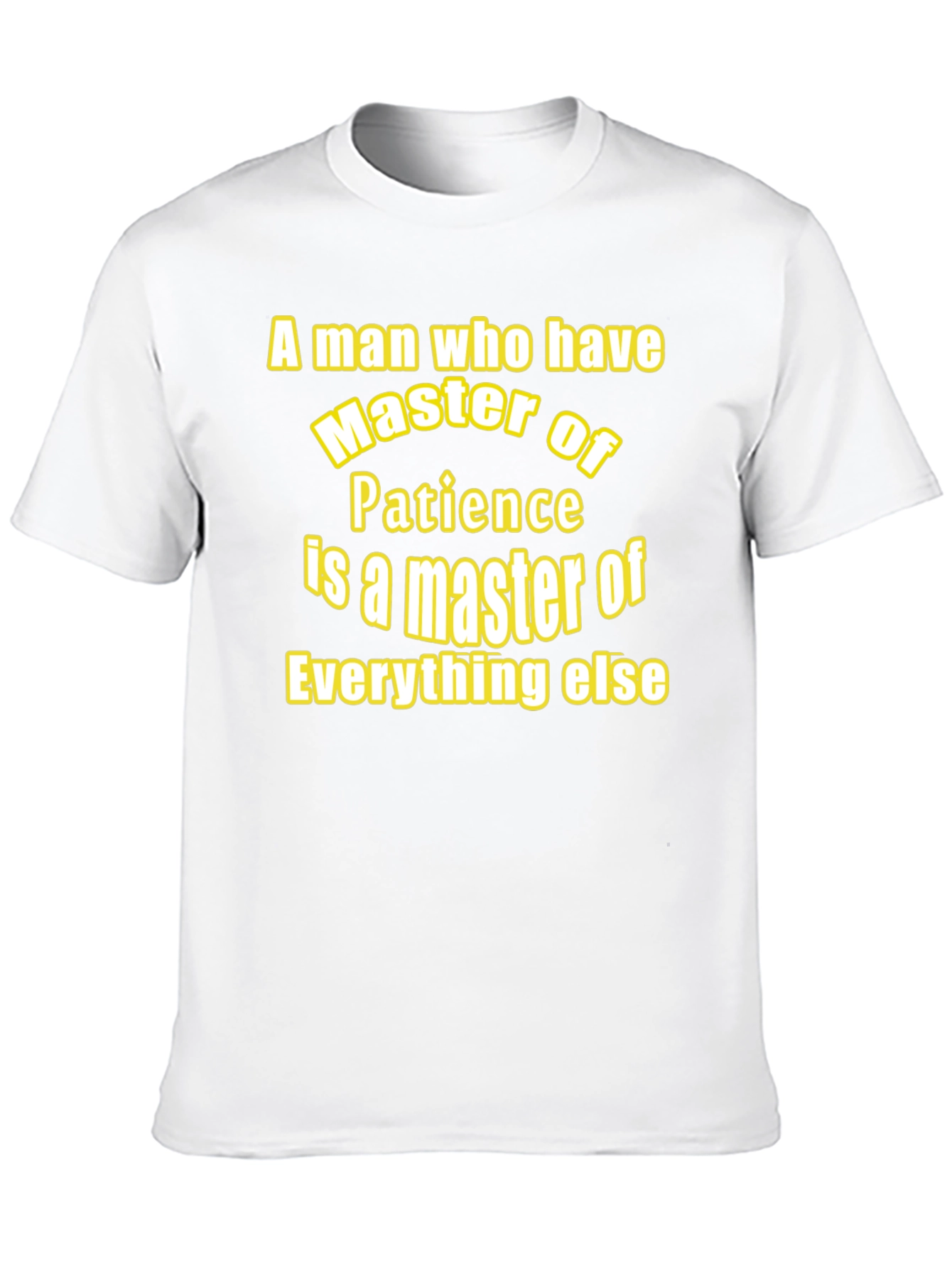 Master of Patience Black Graphic T-Shirt