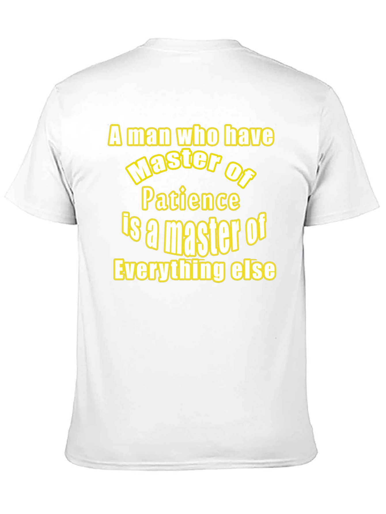 Master of Patience Black Graphic T-Shirt