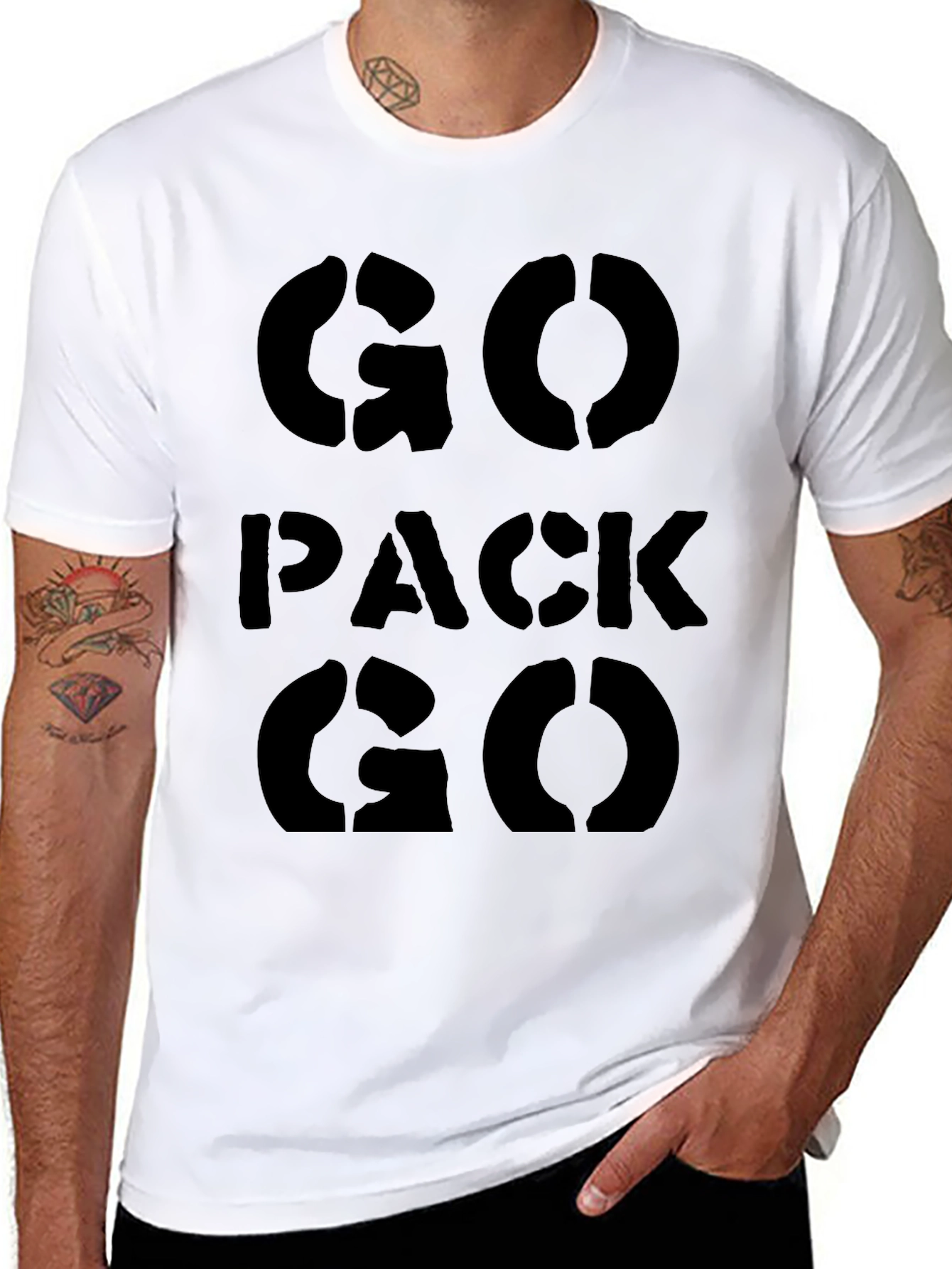 Go Pack Go Black T-Shirt