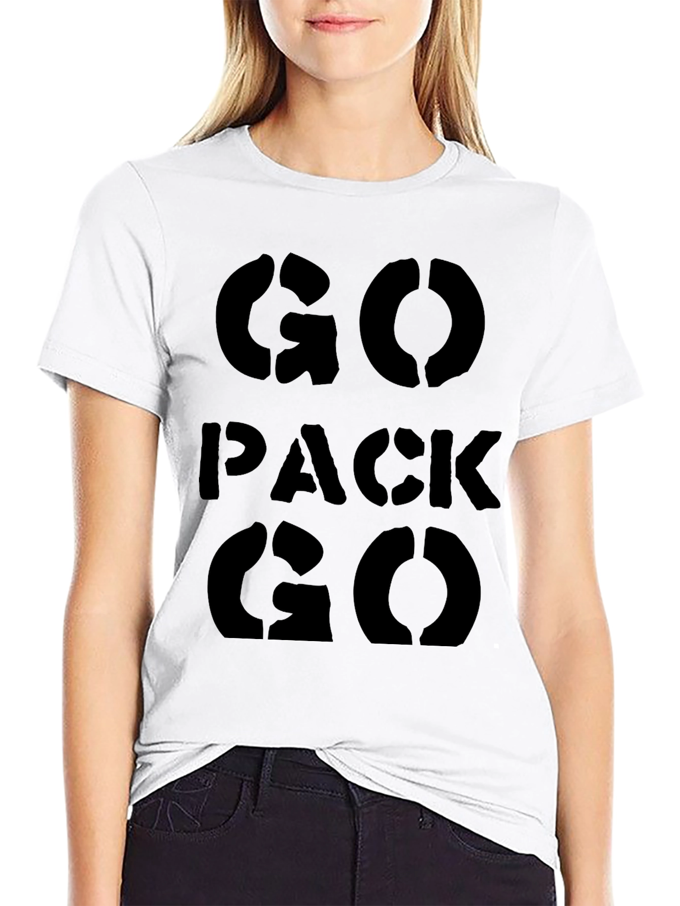 Go Pack Go Black T-Shirt
