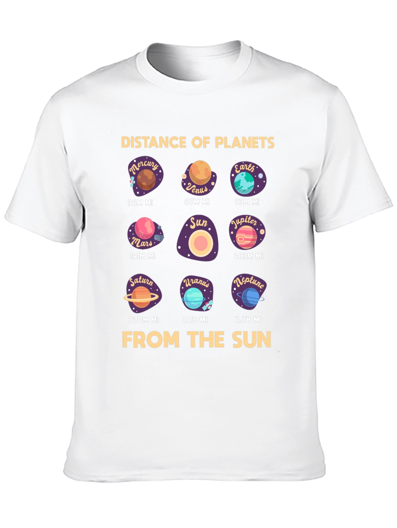 Distance of Planets T-Shirt - Astronomy Space Tee