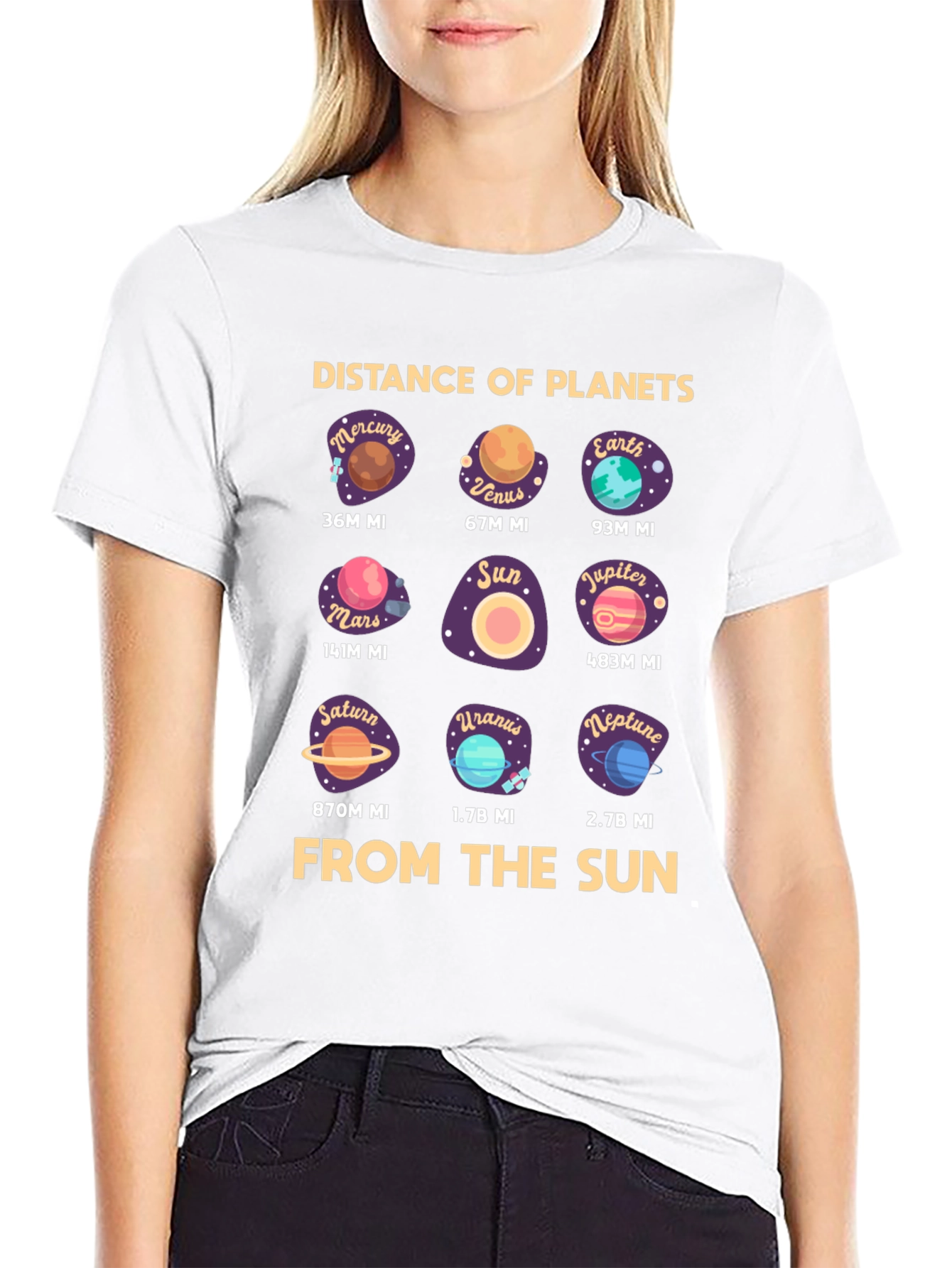 Distance of Planets T-Shirt - Astronomy Space Tee