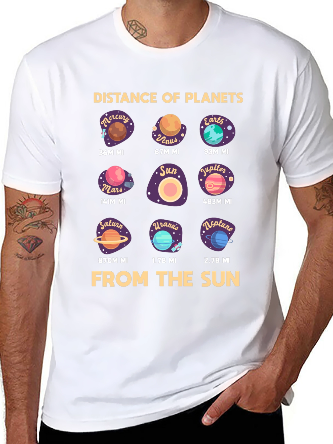 Distance of Planets T-Shirt - Astronomy Space Tee