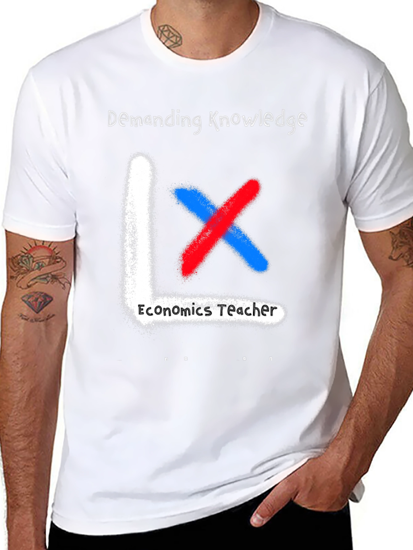 Economics Teacher Demanding Knowledge T-Shirt
