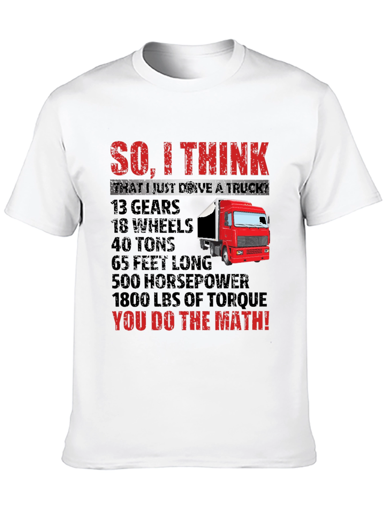 Truck Driver Math T-Shirt