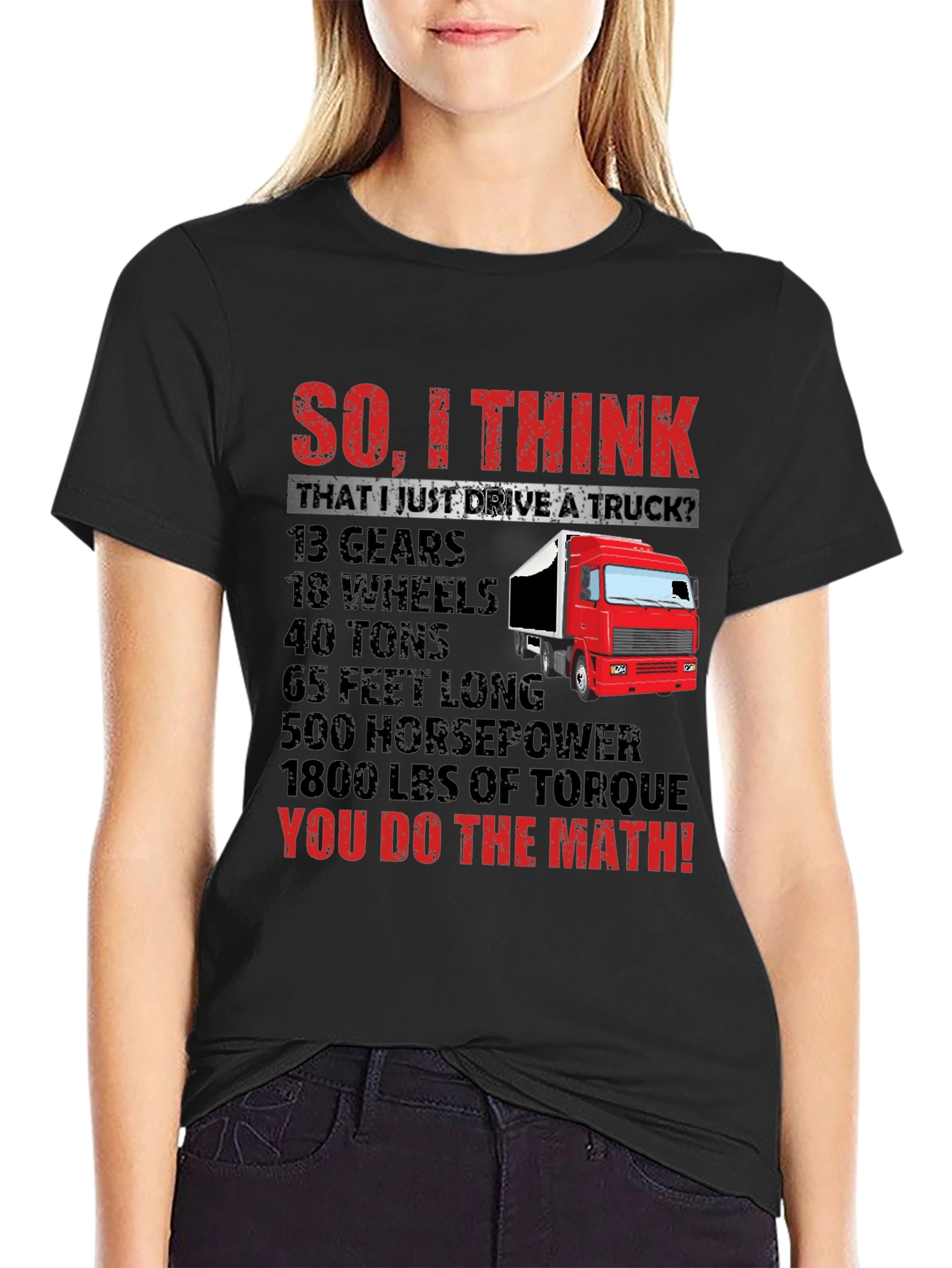 Truck Driver Math T-Shirt