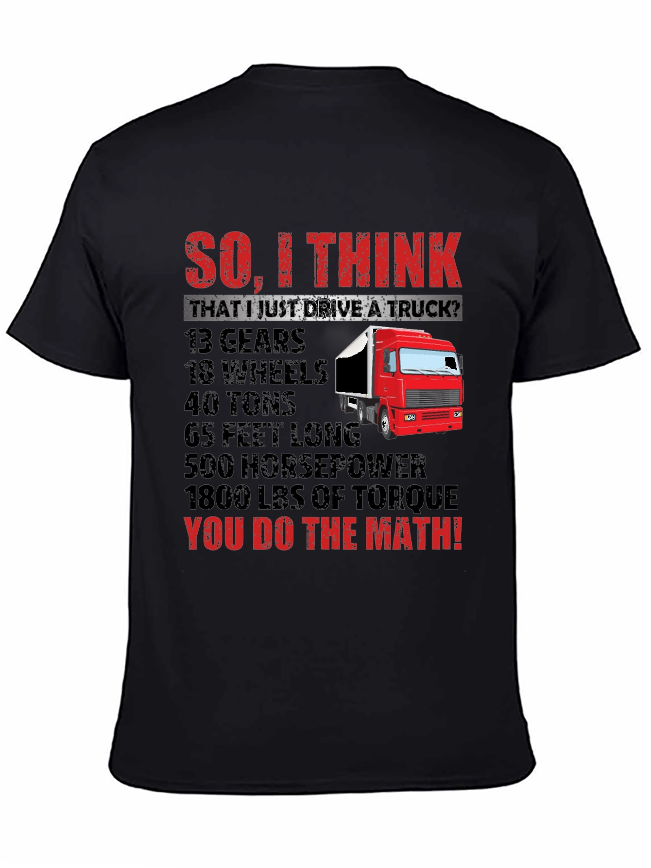 Truck Driver Math T-Shirt