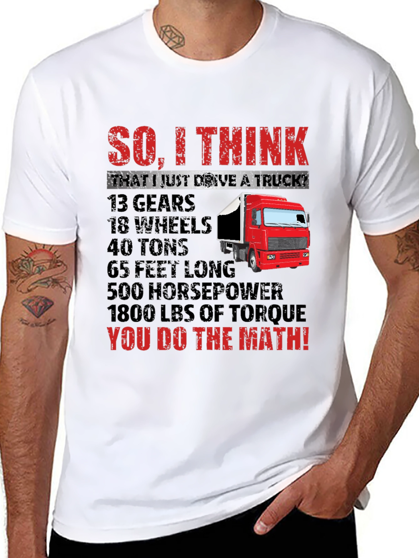 Truck Driver Math T-Shirt