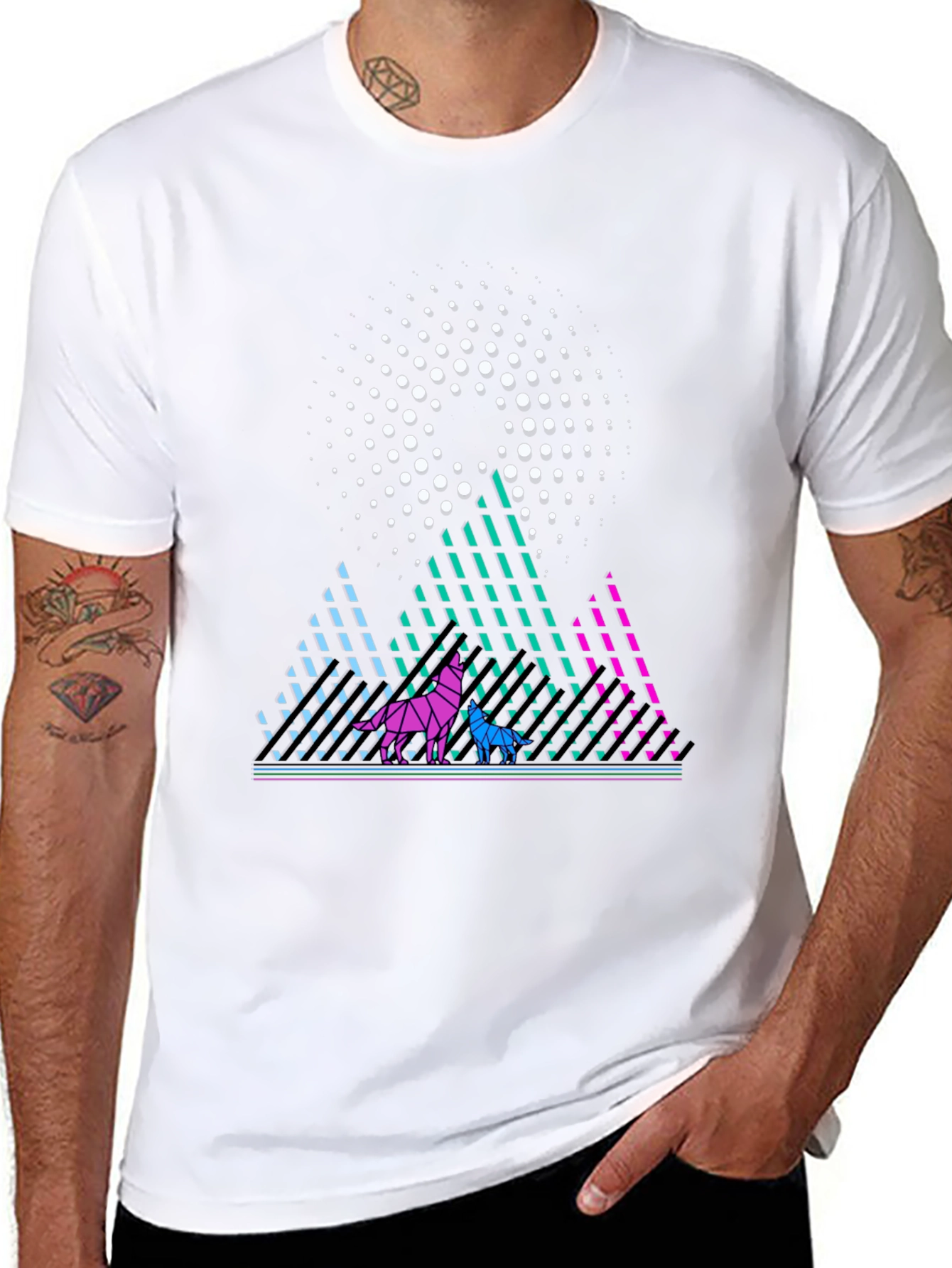 Geometric Wolves T-Shirt