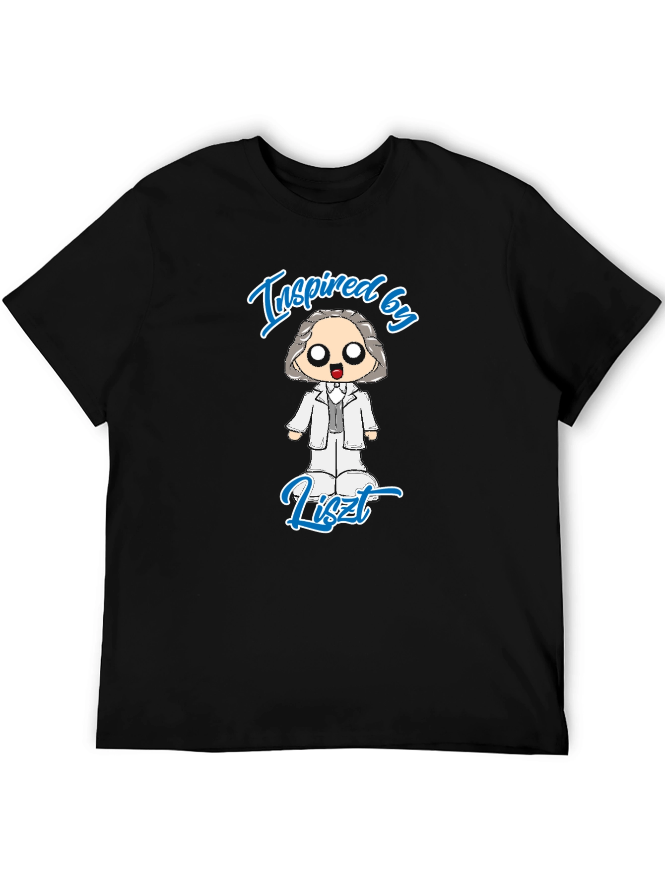 Inspired by Liszt Black T-Shirt