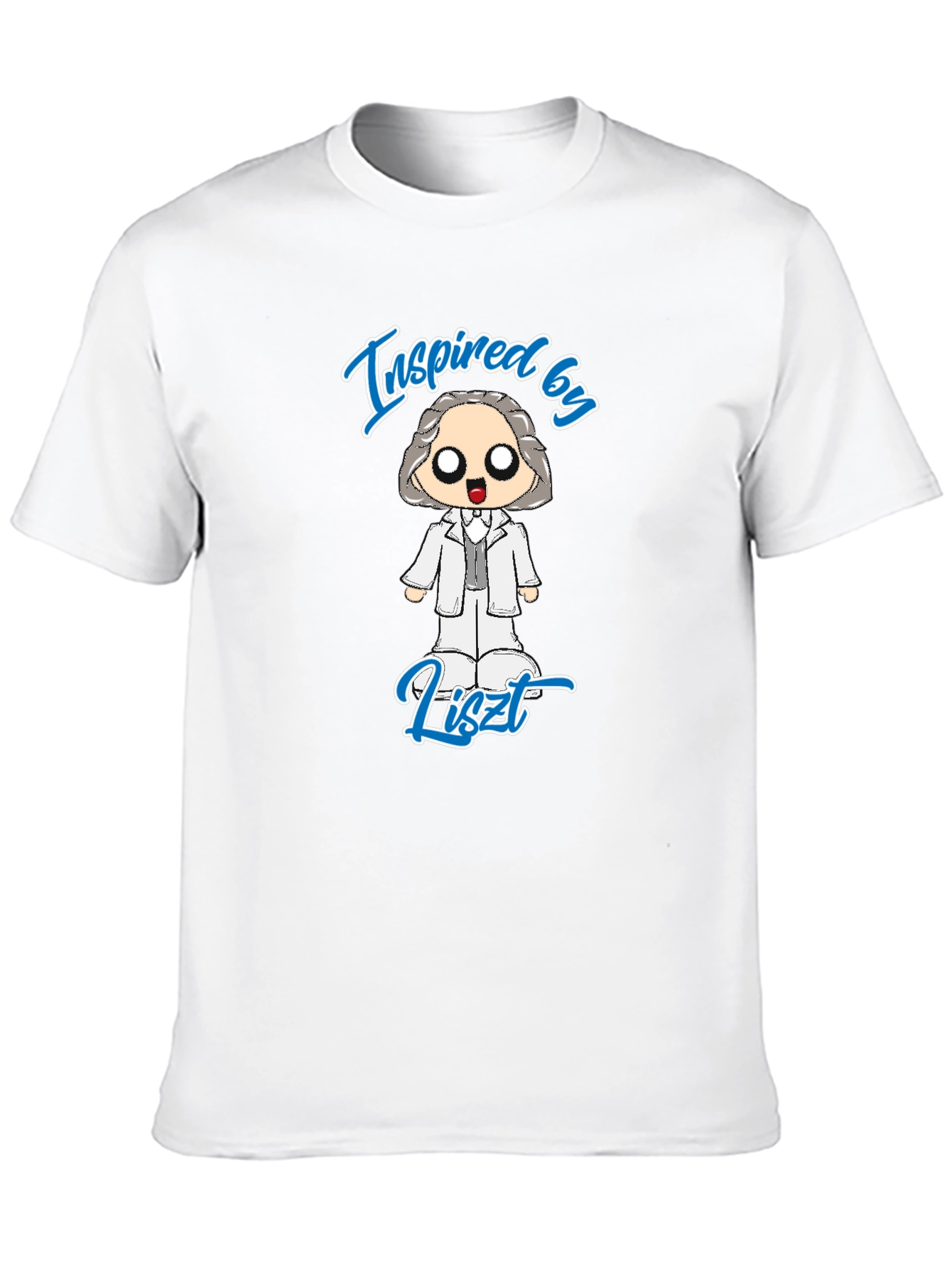 Inspired by Liszt Black T-Shirt