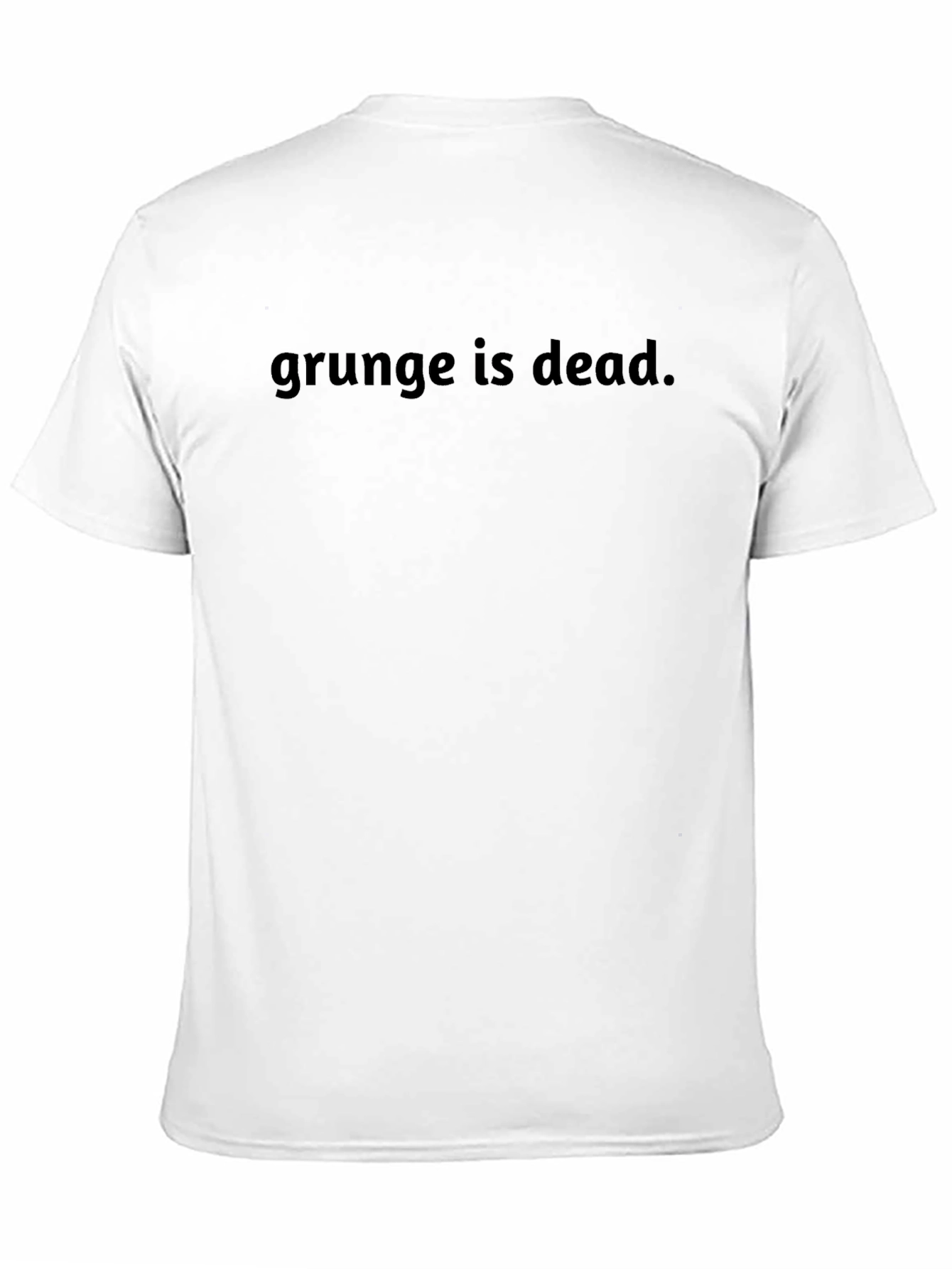Grunge is Dead Tee - Black Casual T-Shirt