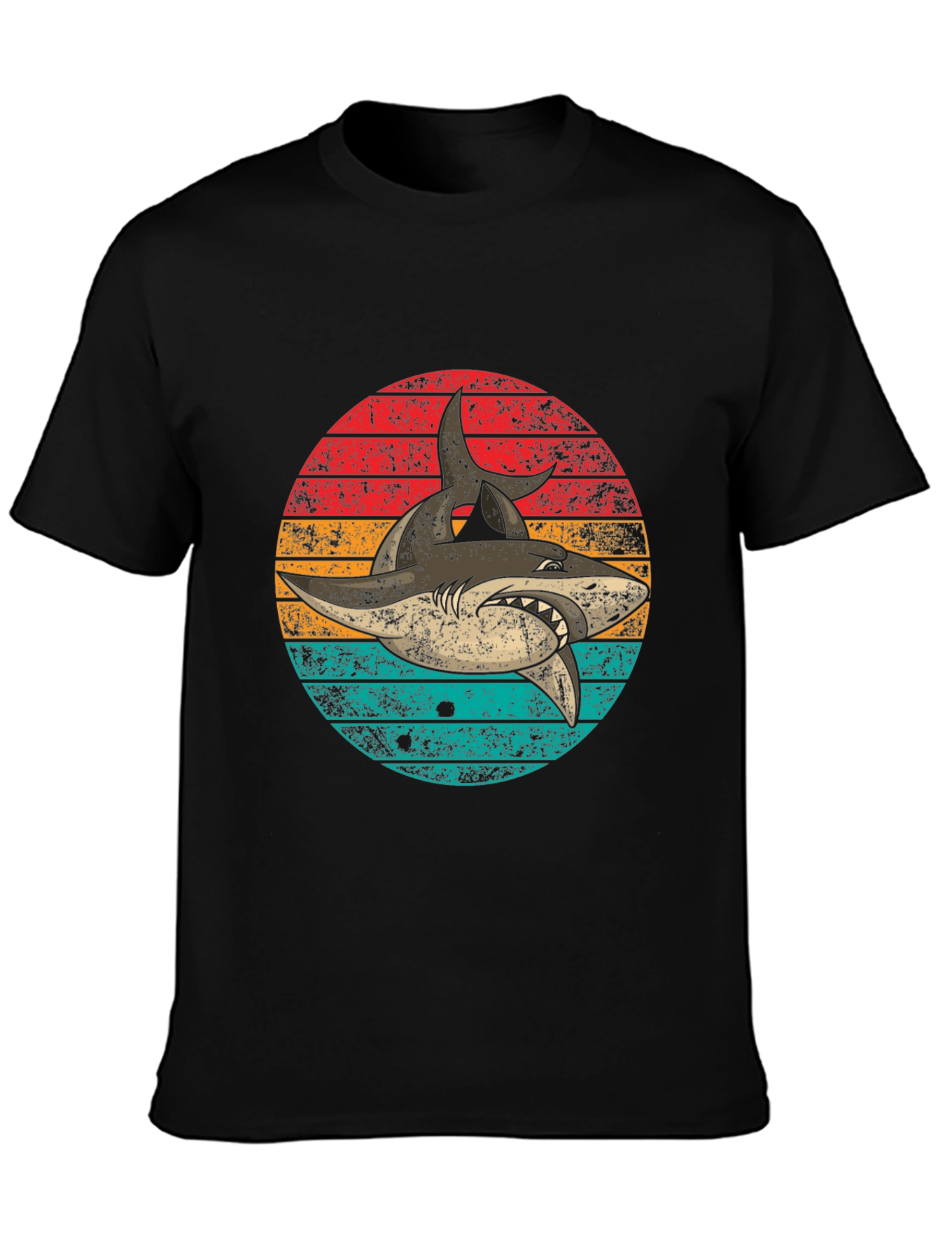 Retro Shark Graphic T-Shirt