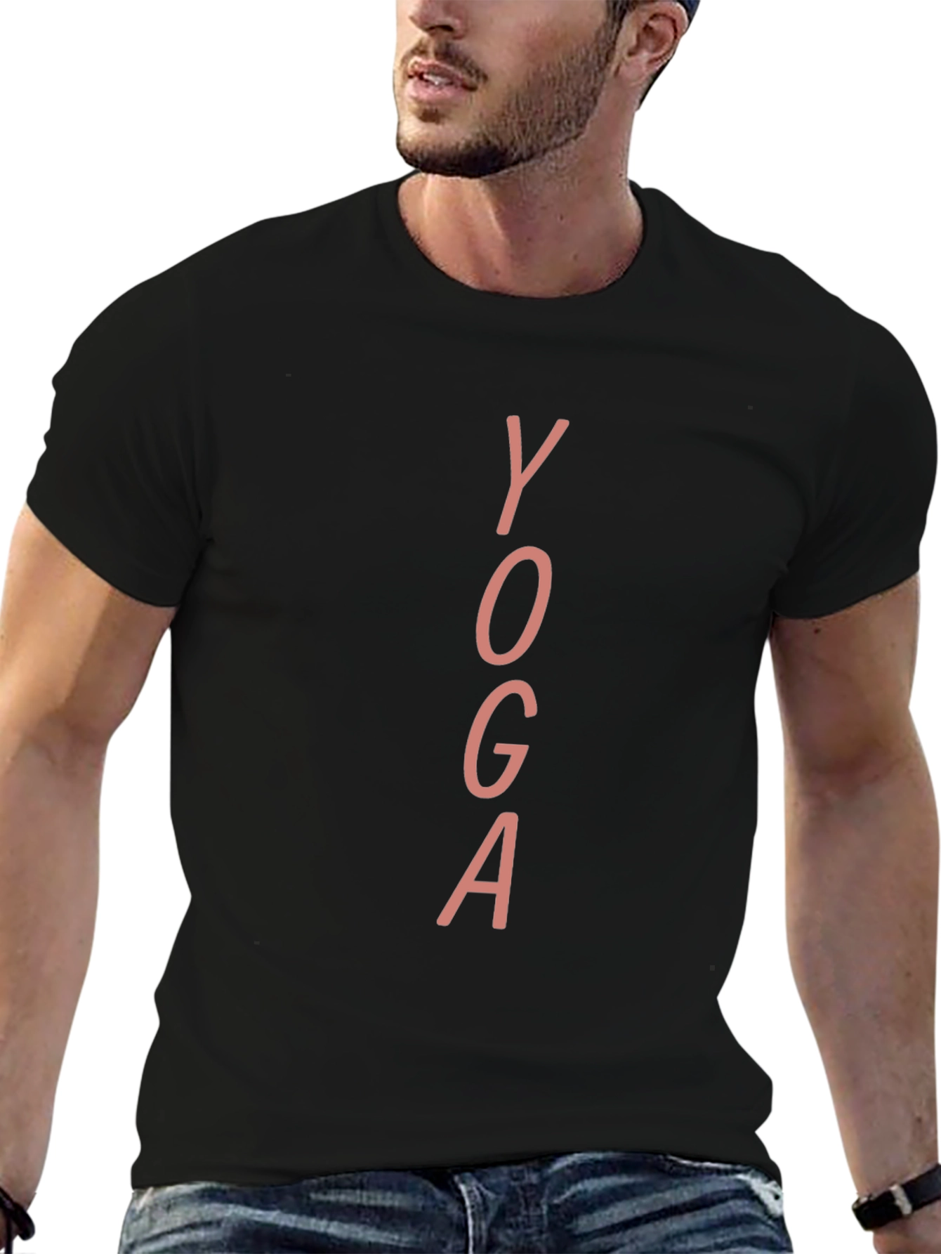 Yoga Graphic Tee - Black Stylish & Comfortable