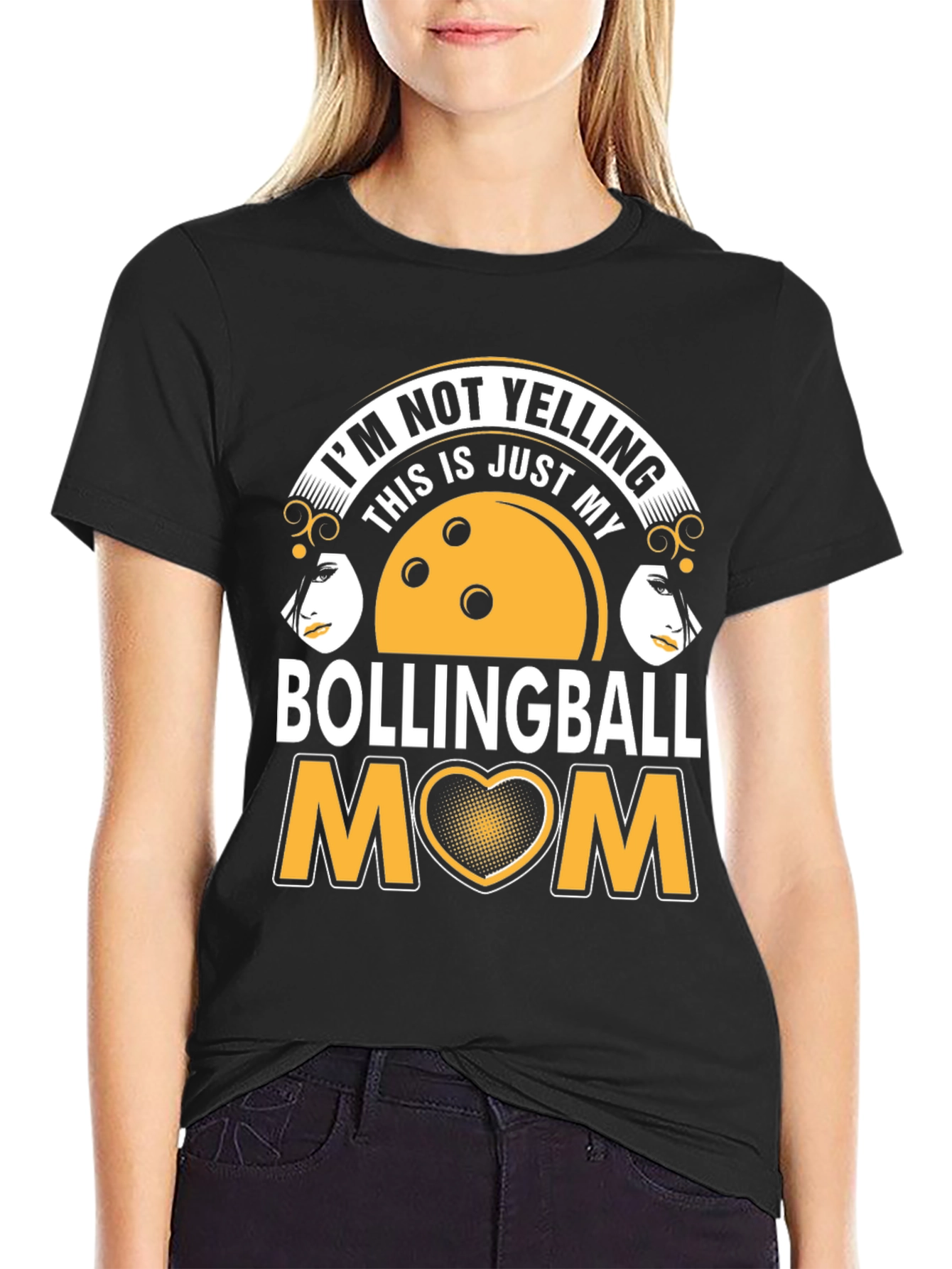 Bowling Ball Mom T-Shirt - Unique Graphic Tee