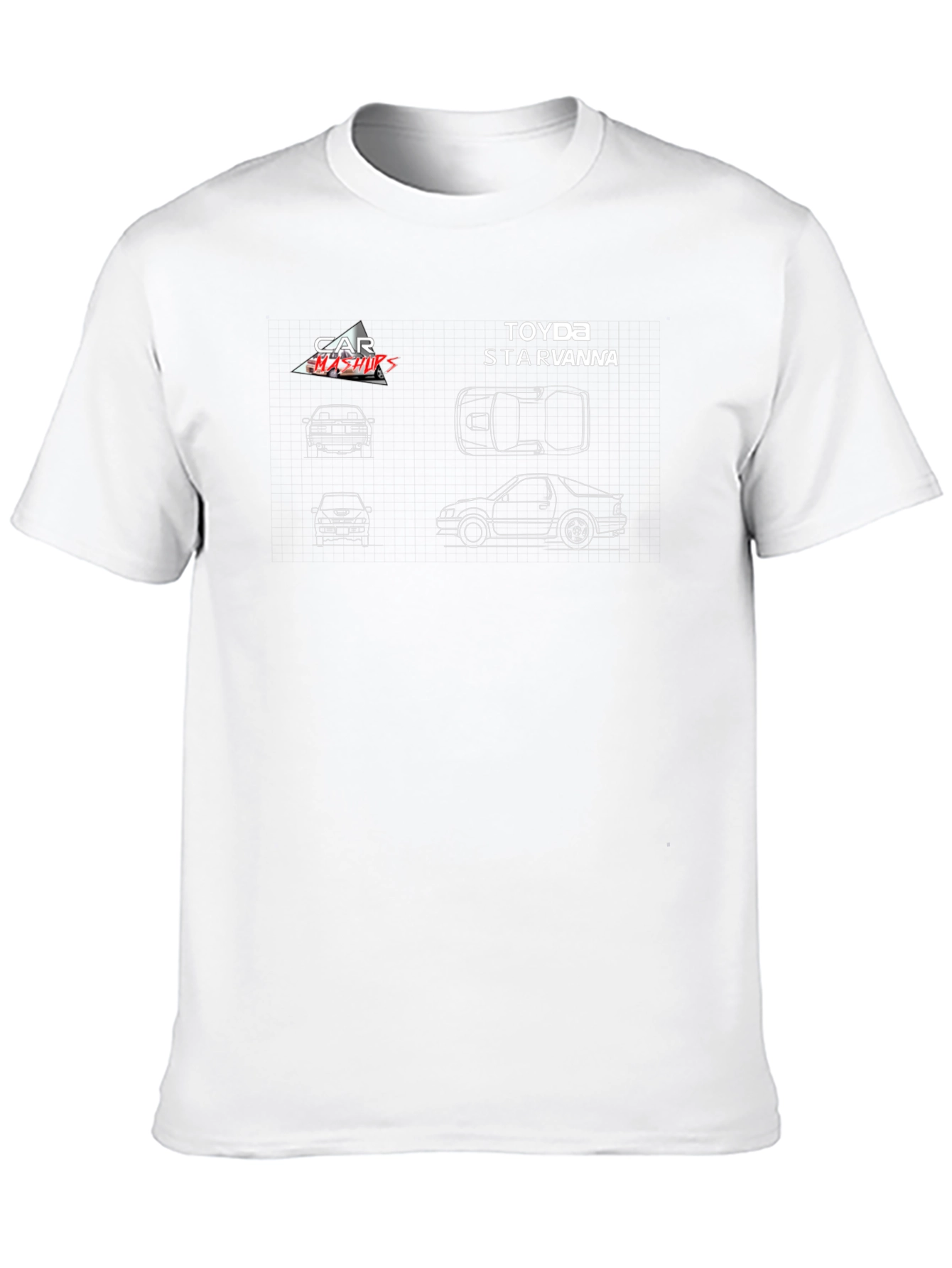 Toyota Starvanna Blueprint Graphic T-Shirt