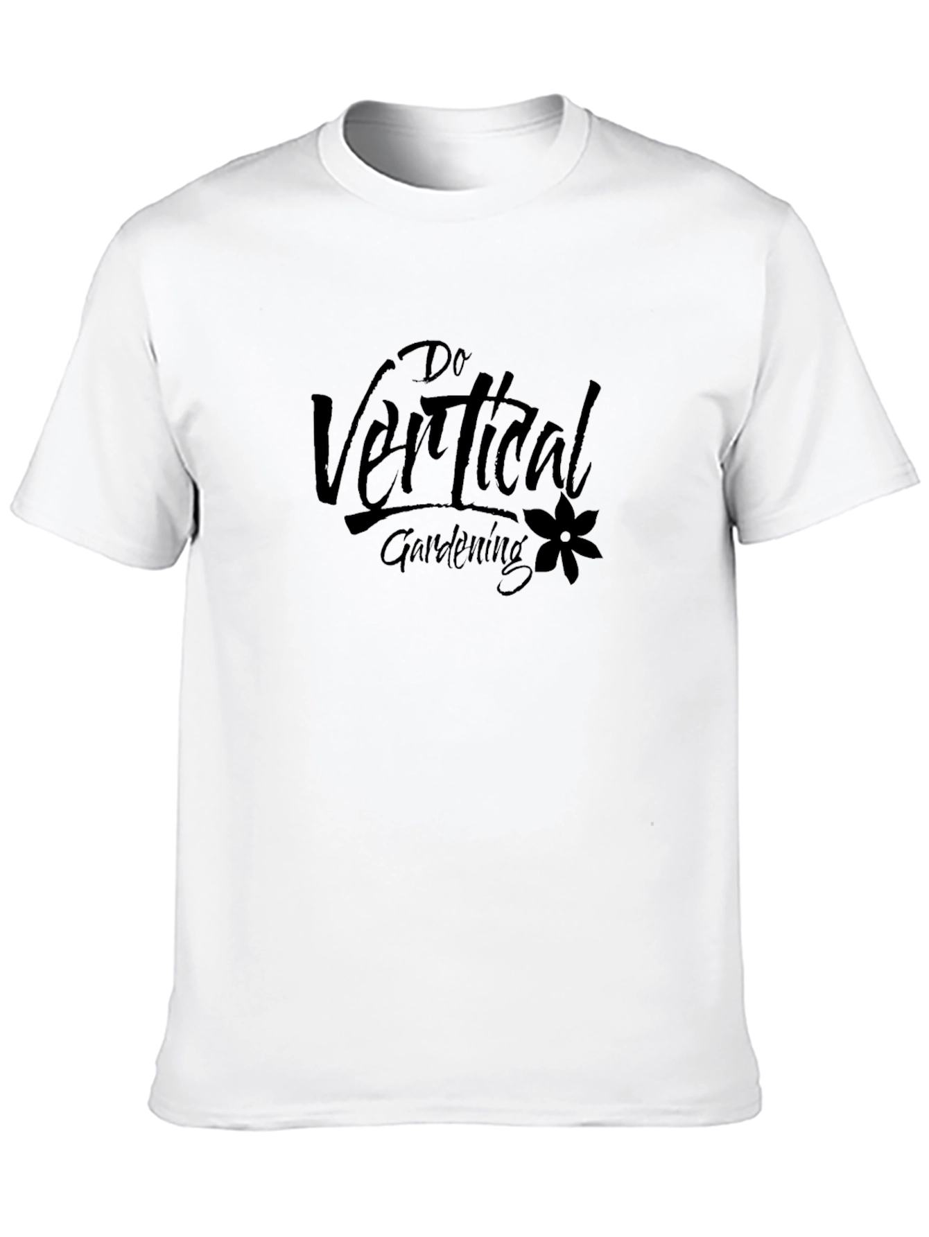 Do Vertical Gardening Black Graphic T-Shirt
