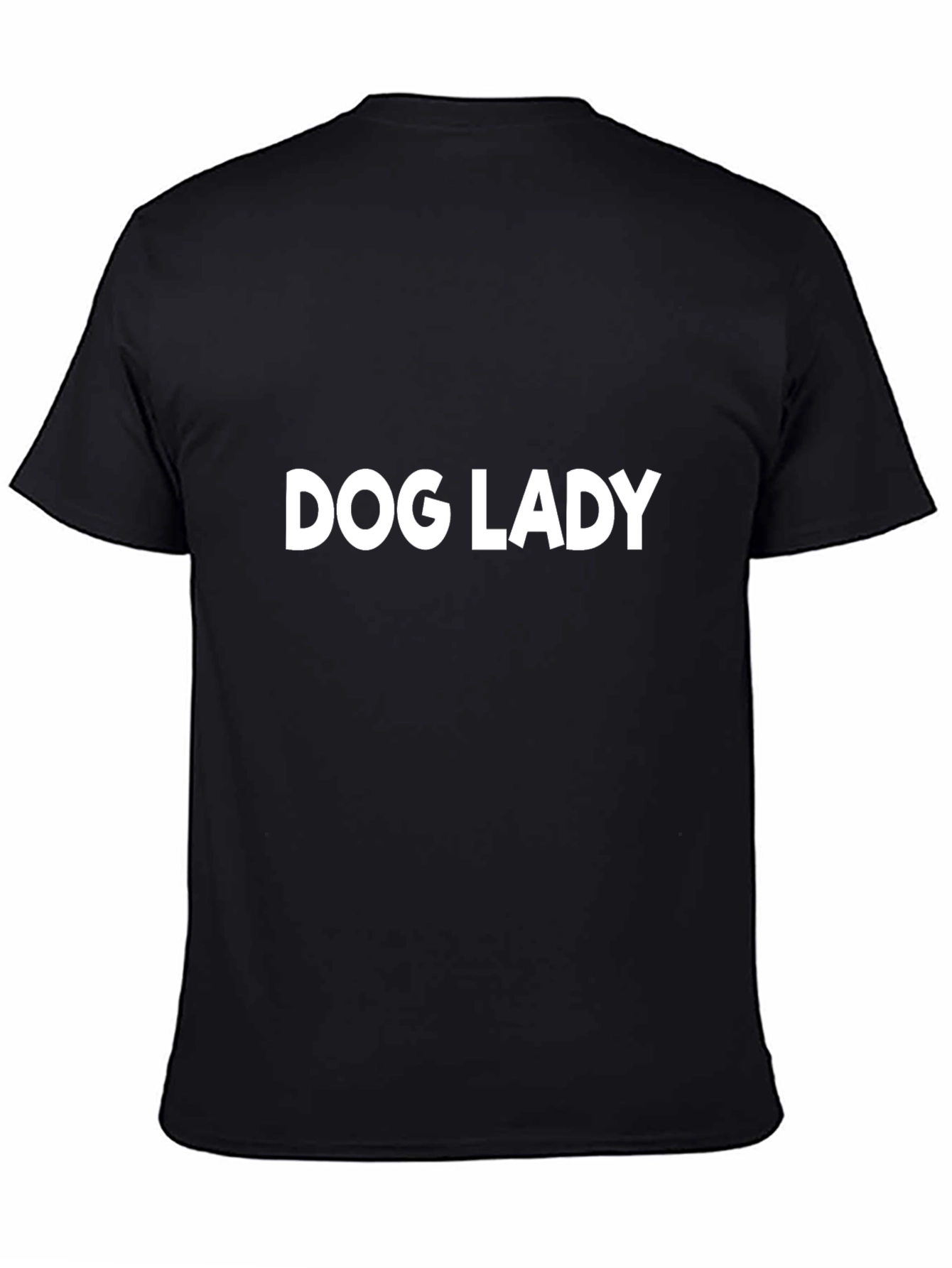 Dog Lady T-Shirt - Unisex Black Tee