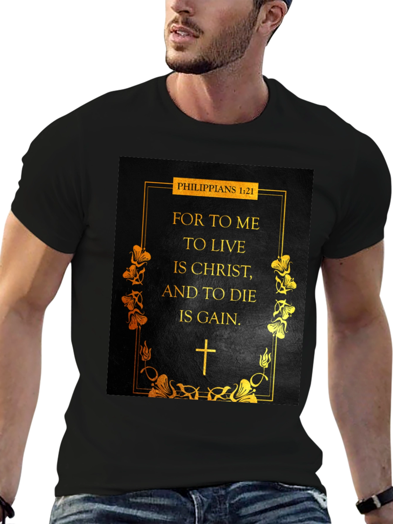 Philippians 1:21 Christian T-Shirt