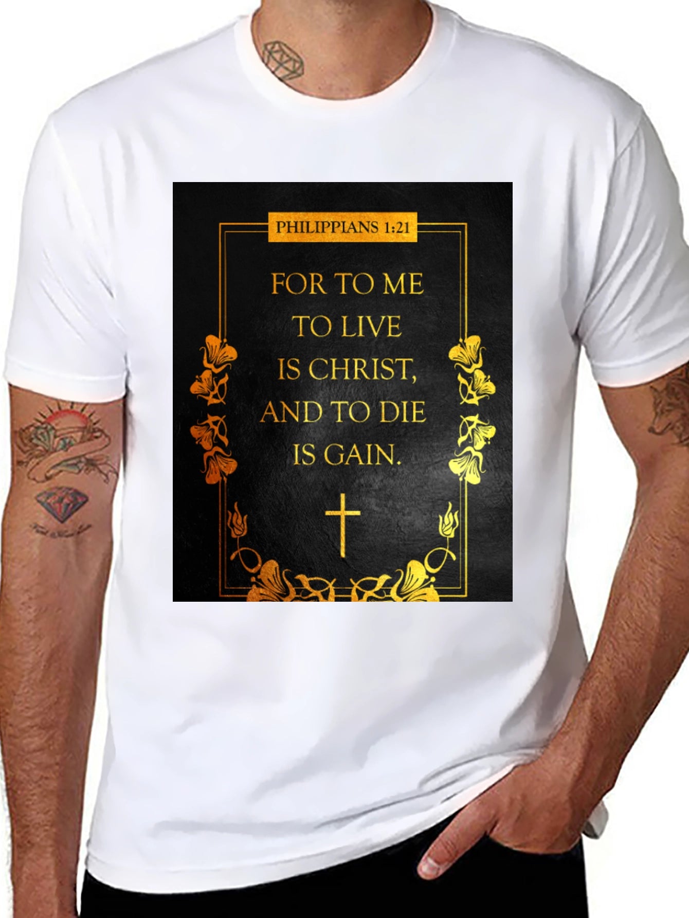 Philippians 1:21 Christian T-Shirt
