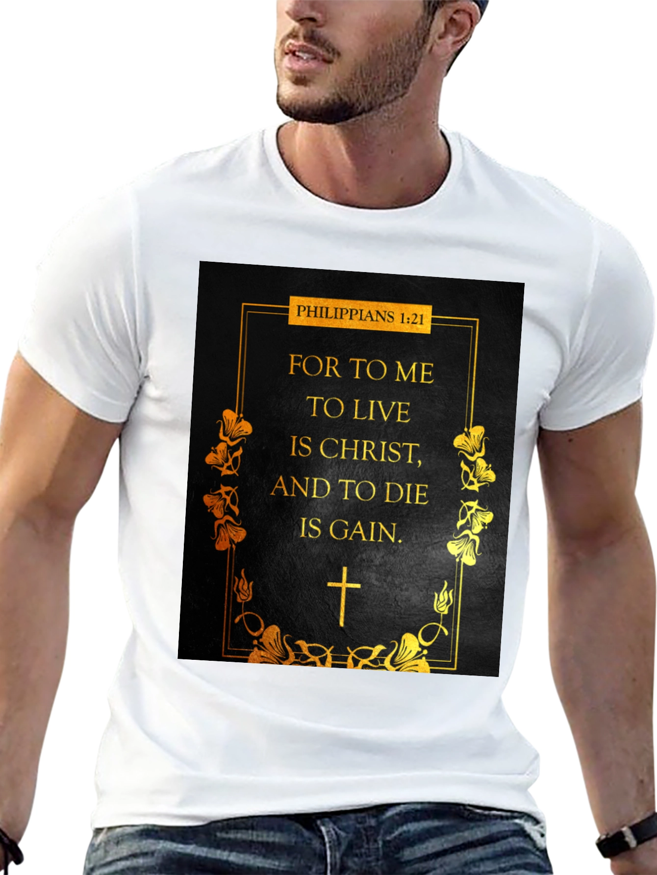 Philippians 1:21 Christian T-Shirt