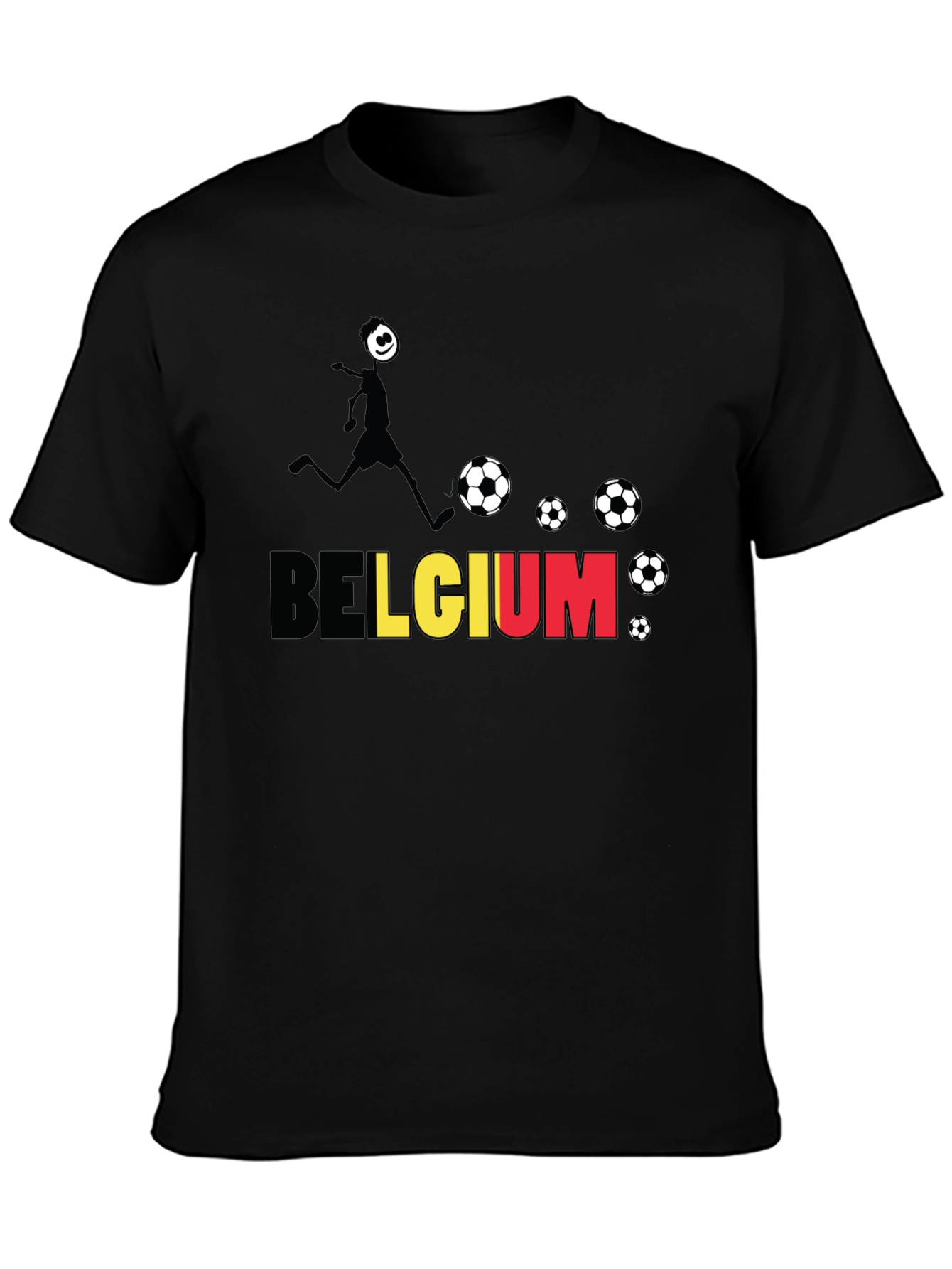 Belgium Soccer Fan T-Shirt - Black