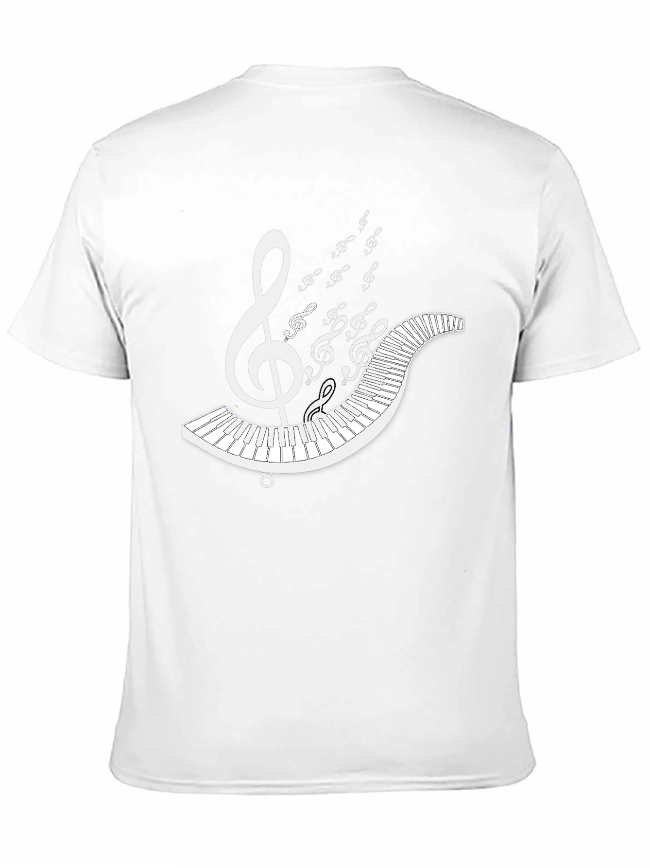 Music Lovers T-Shirt: Piano & Treble Clef