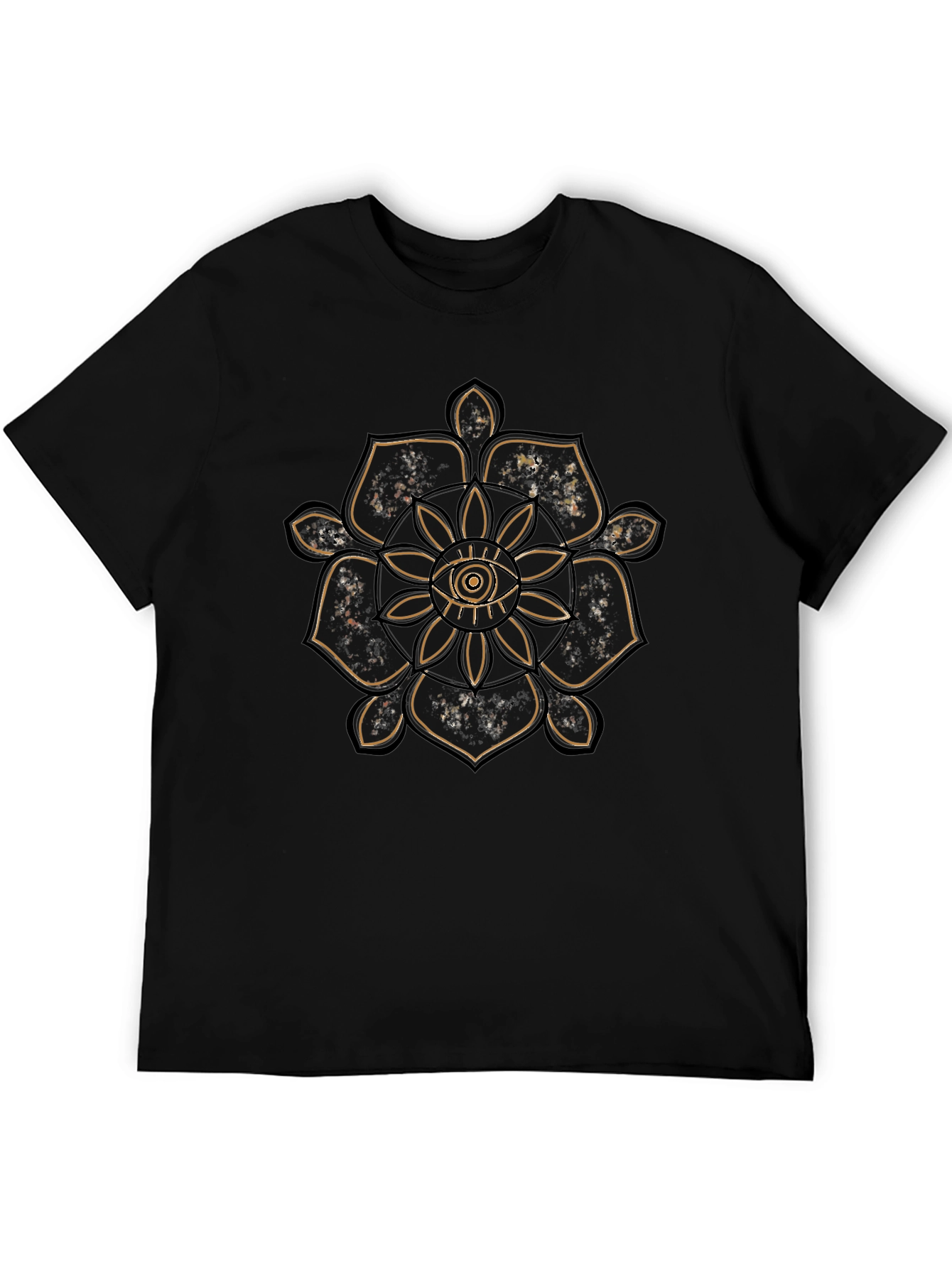 Mystic Eye Mandala Graphic Black T-Shirt