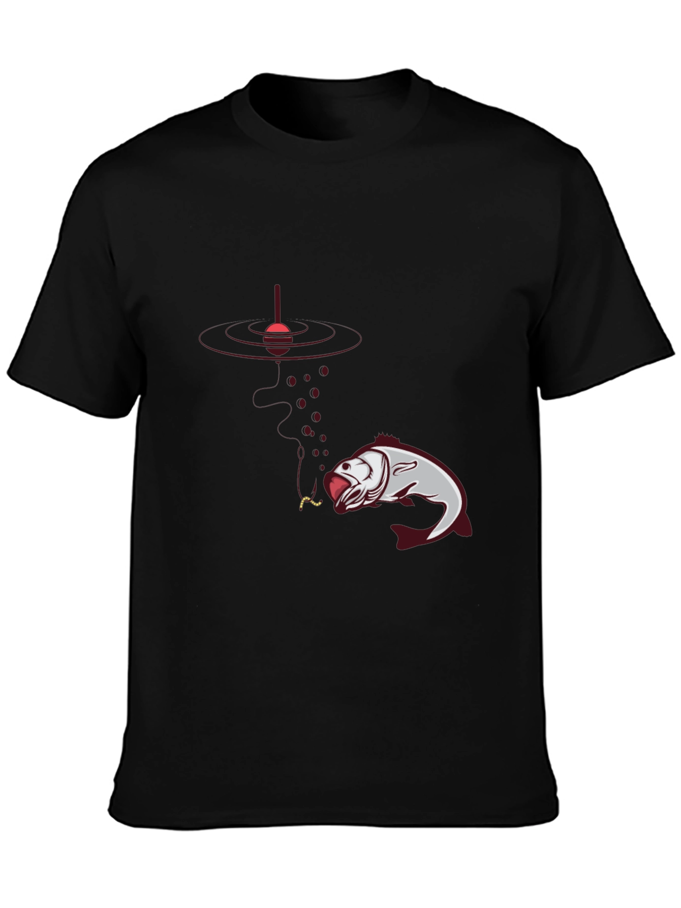 Fishing Graphic Black T-Shirt - Anglers Delight