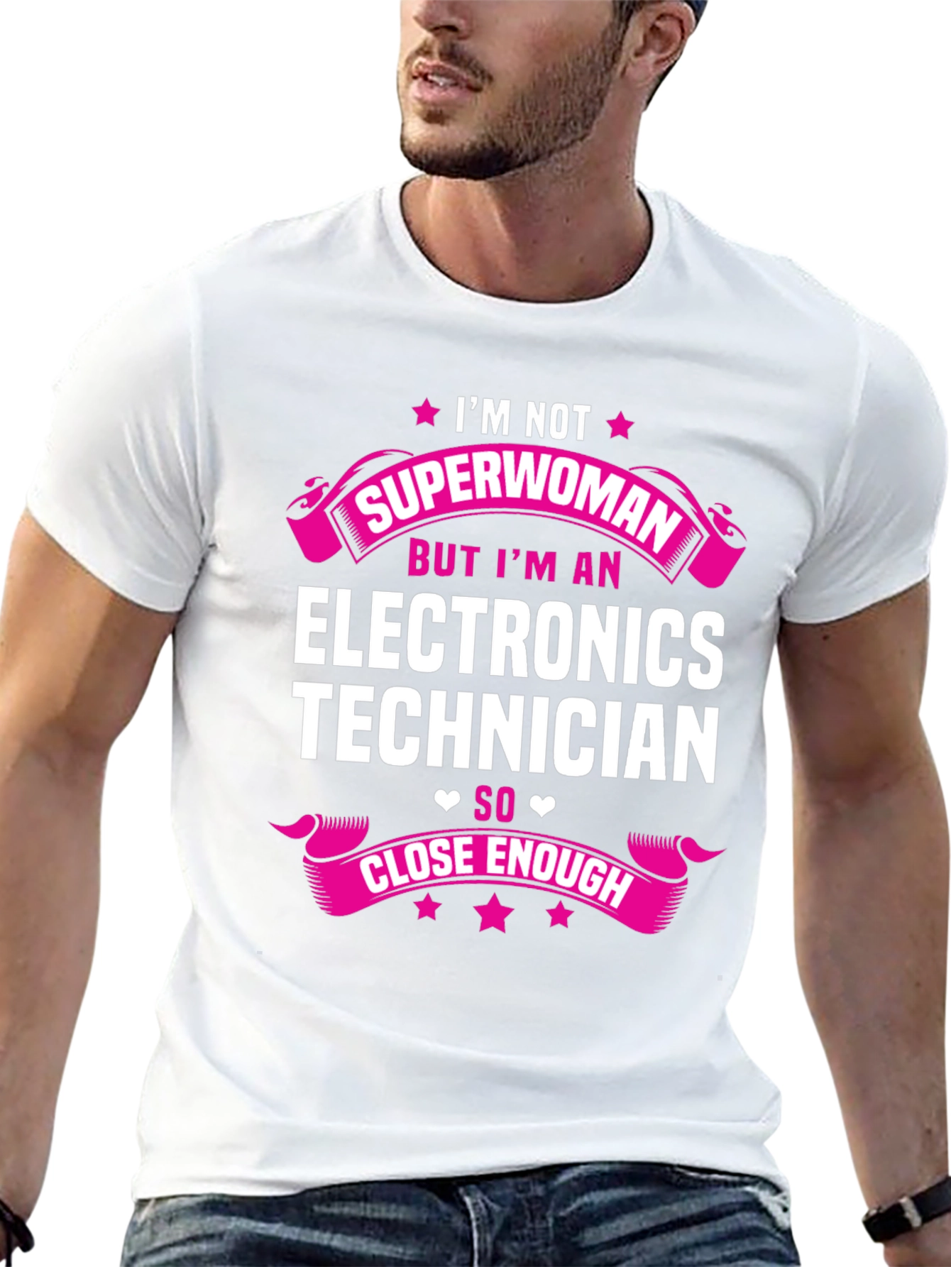 Electronics Technician Superwoman T-Shirt