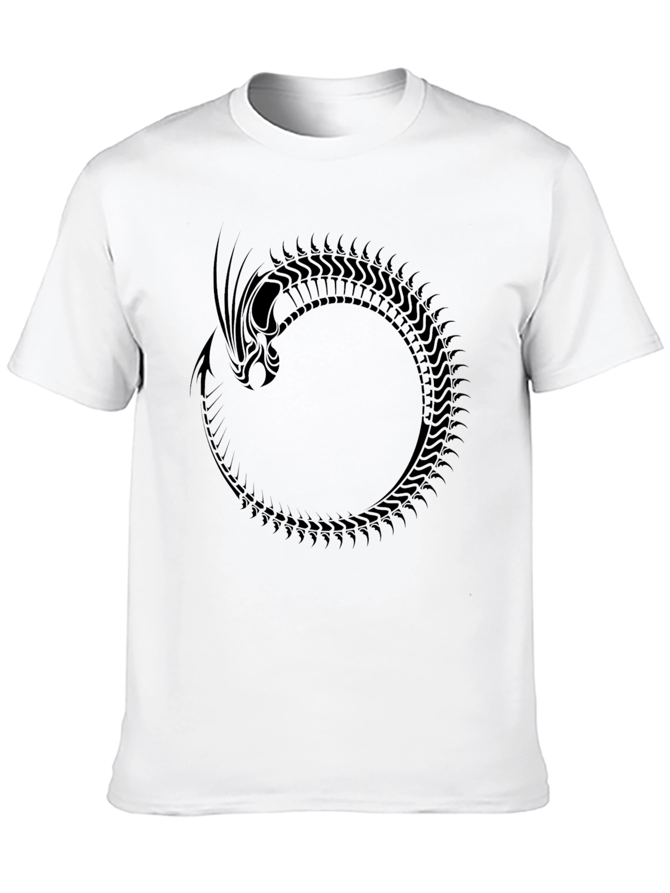 Ouroboros Dragon Graphic Black T-Shirt