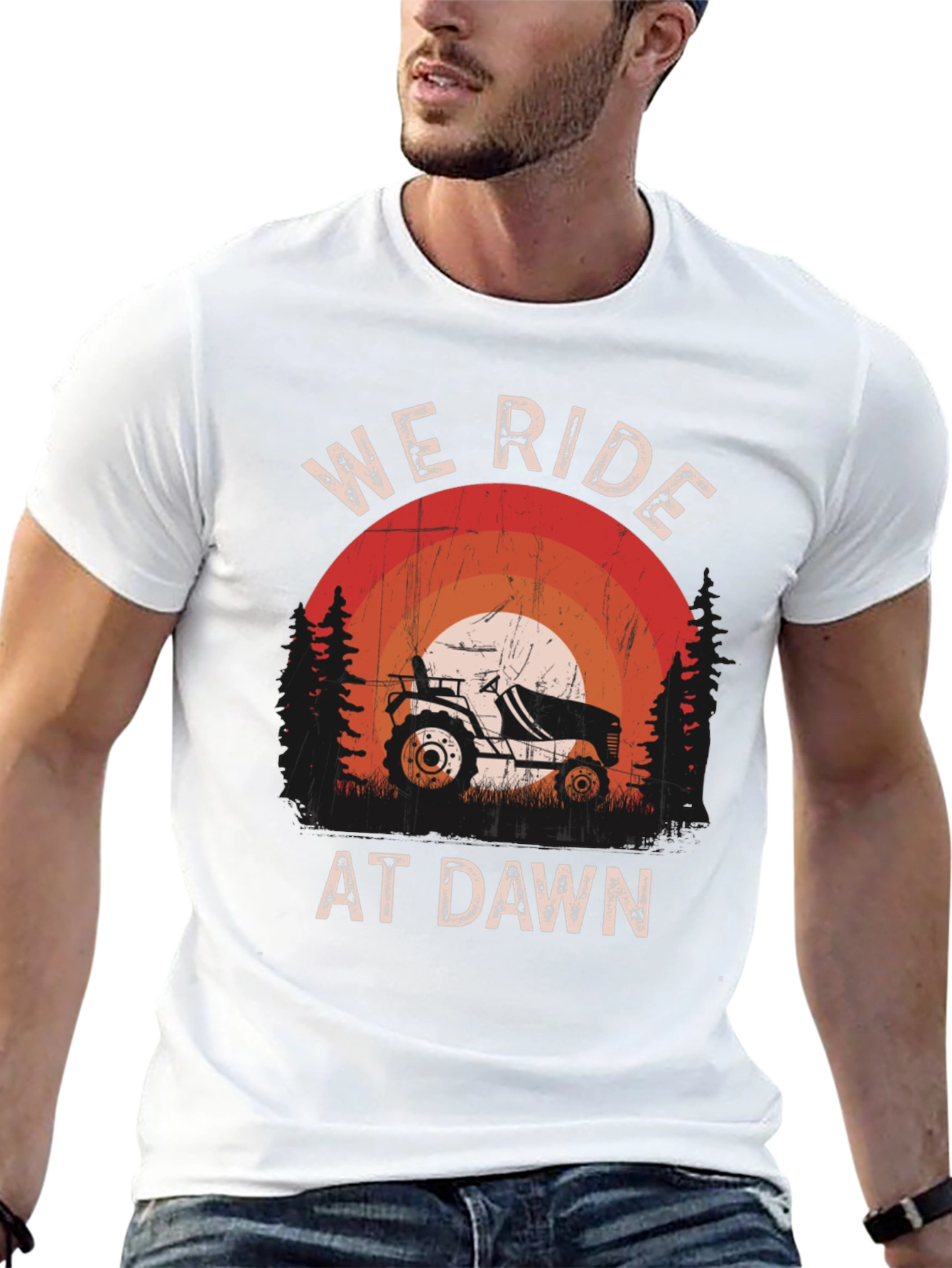 We Ride At Dawn Tractor T-Shirt