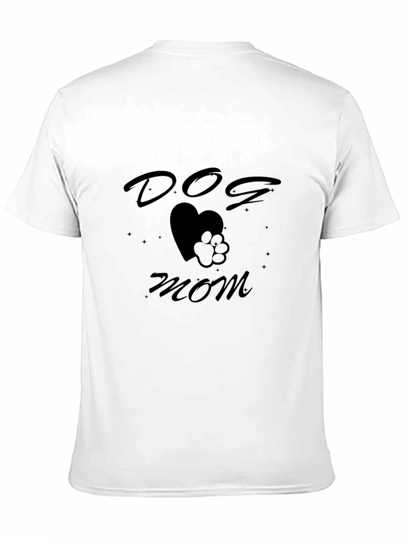 Dog Mom T-Shirt Heart Paw Print Tee