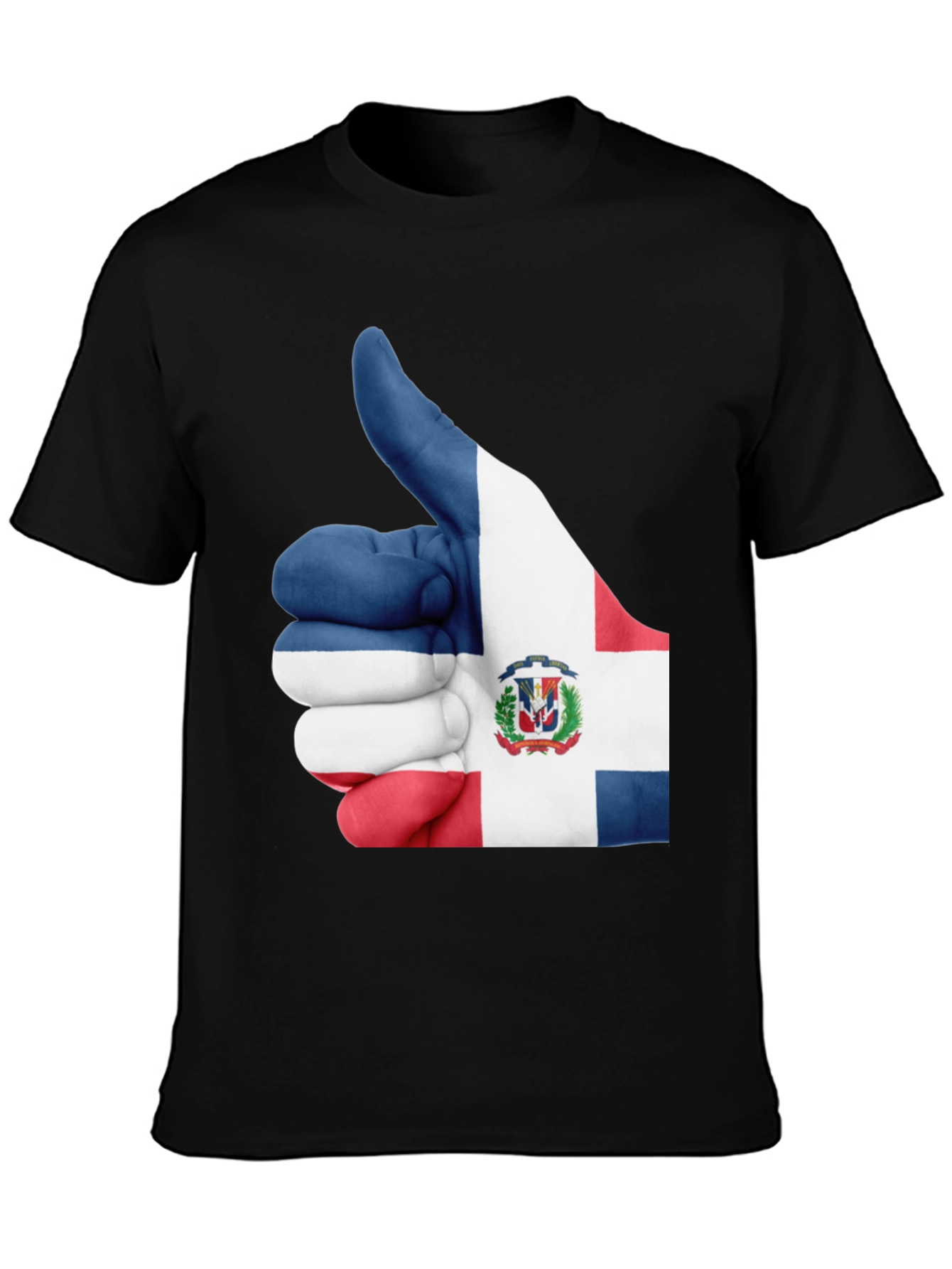 Dominican Republic Flag Thumbs Up Graphic Tee