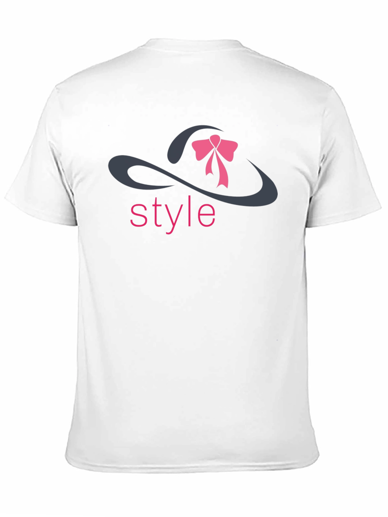 Stylish Black T-Shirt with Style Hat Design