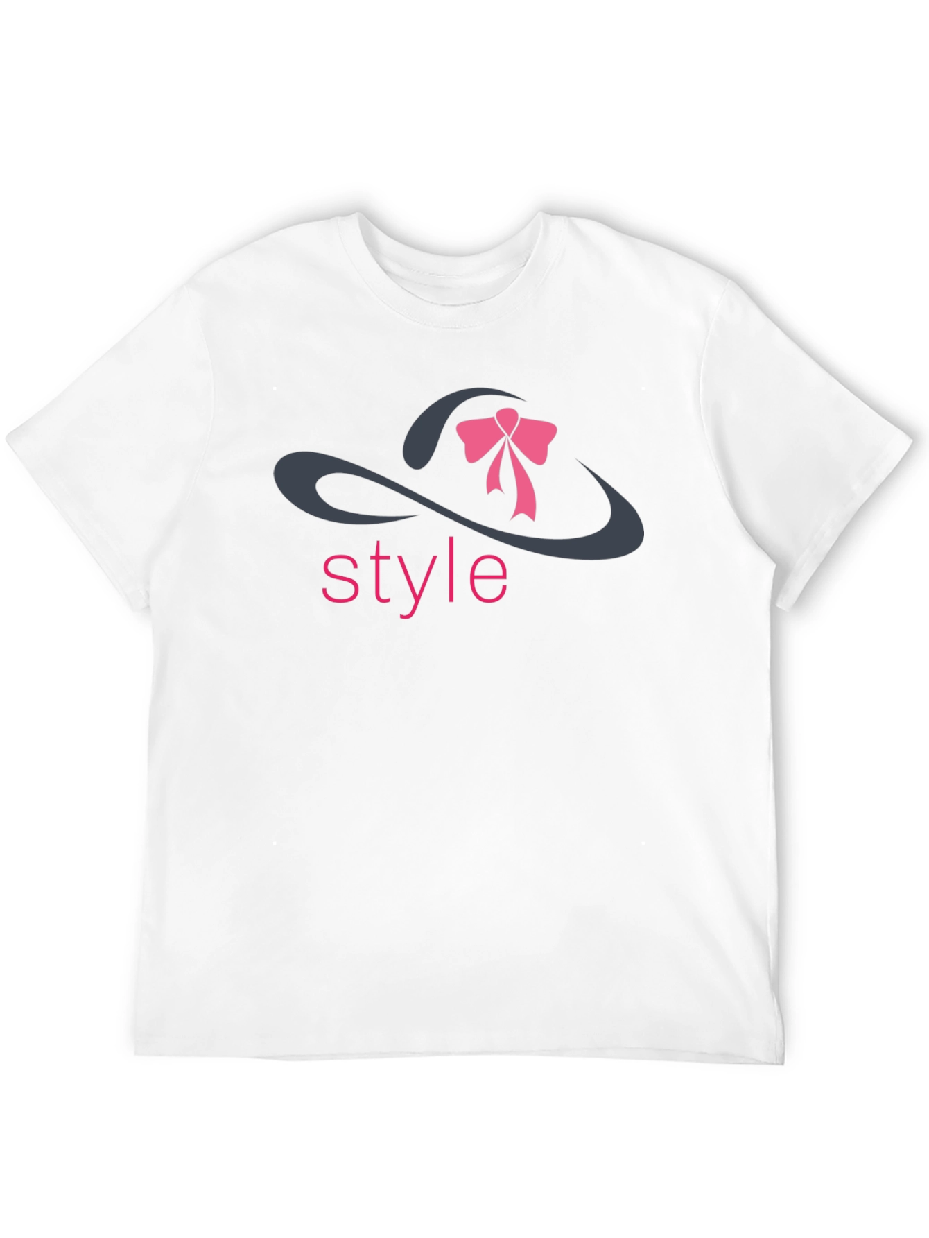 Stylish Black T-Shirt with Style Hat Design