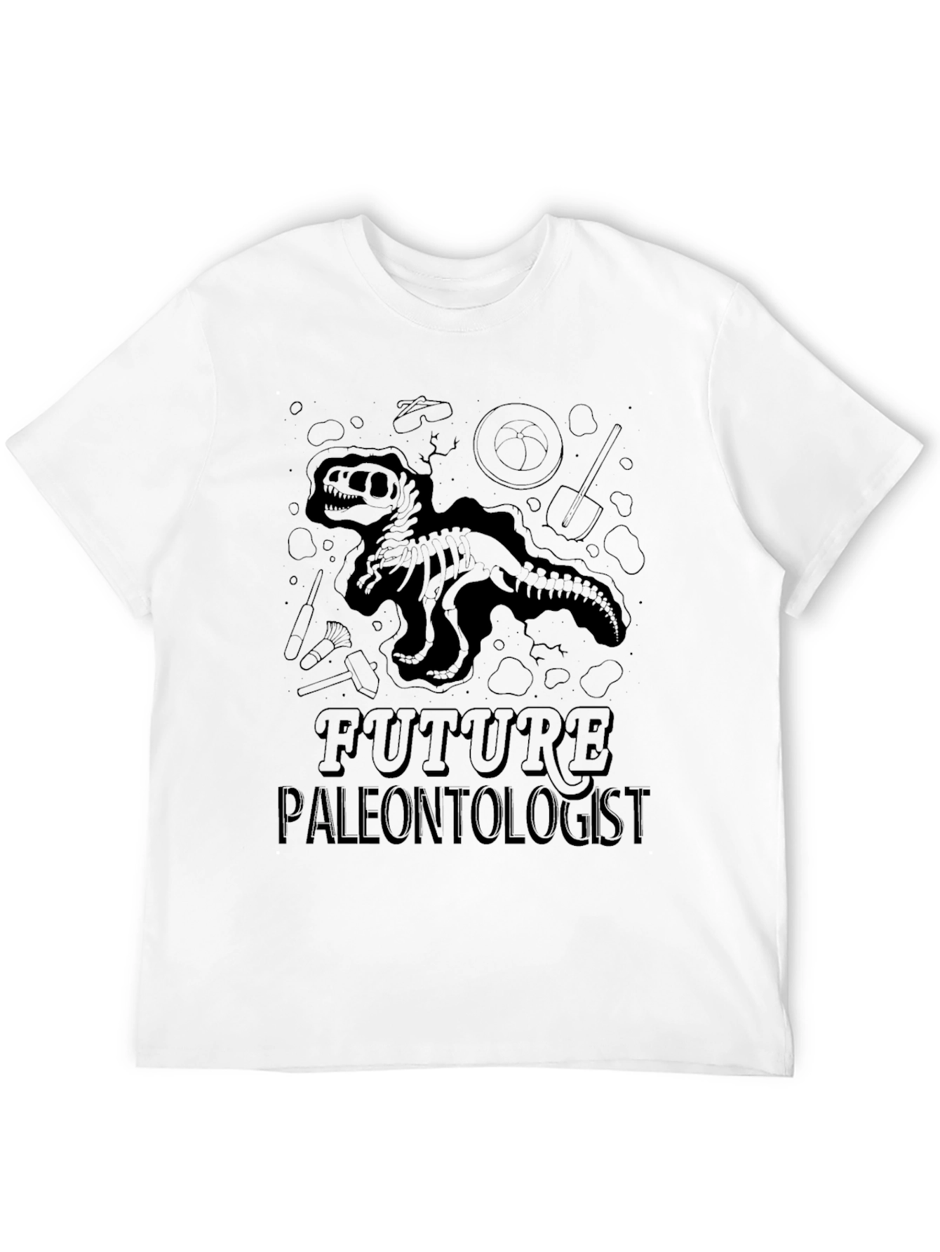 Future Paleontologist T-Shirt - Dinosaur Skeleton Design