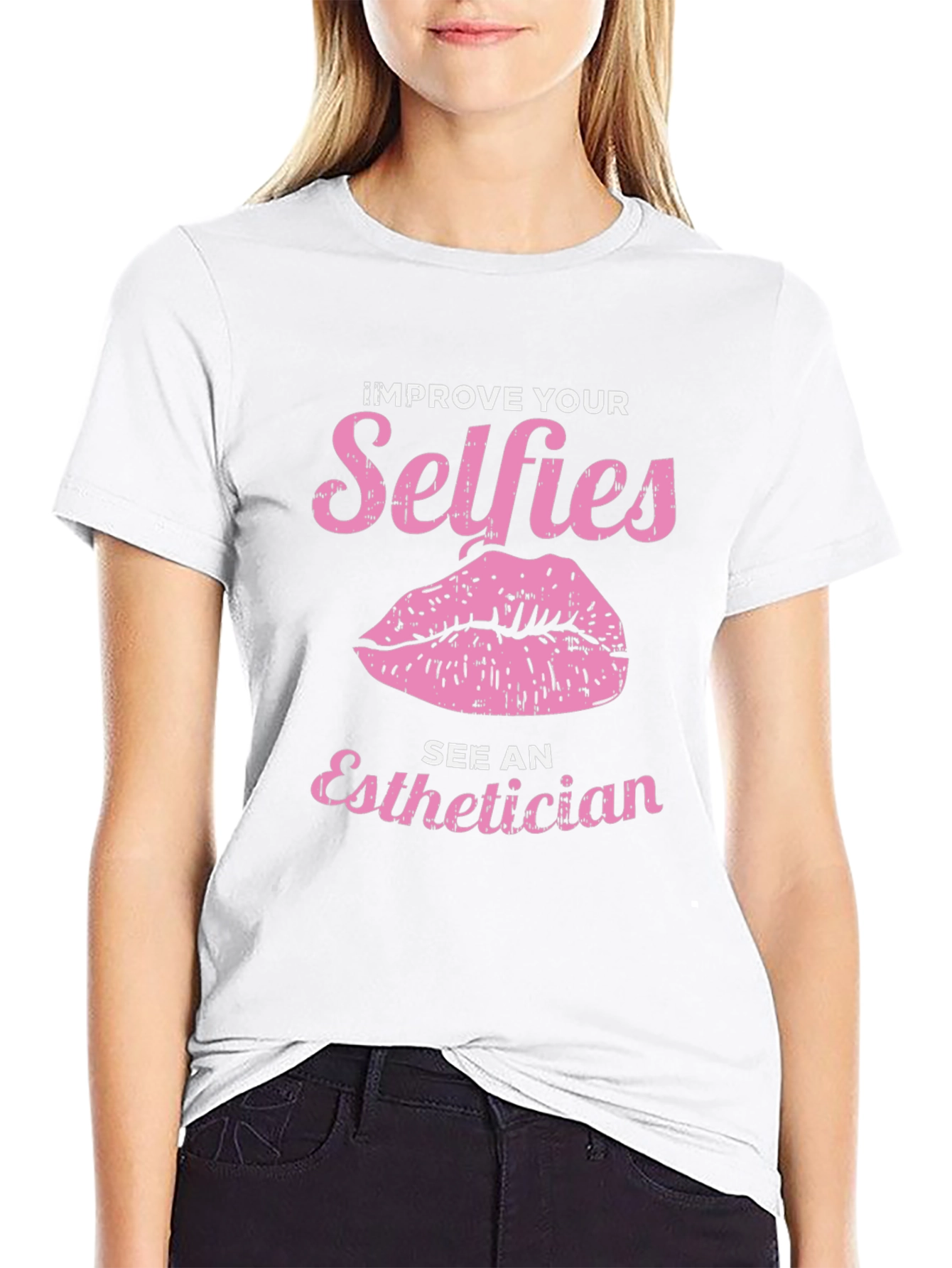 Improve Your Selfies Tee - Esthetician Gift