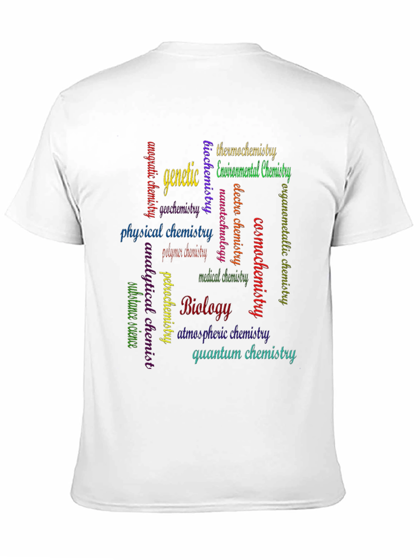 Science Word Cloud Graphic T-Shirt