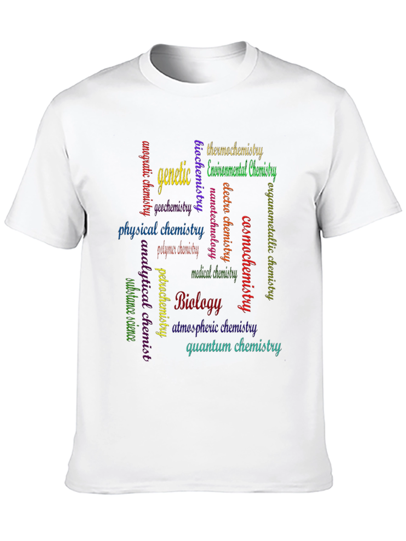 Science Word Cloud Graphic T-Shirt